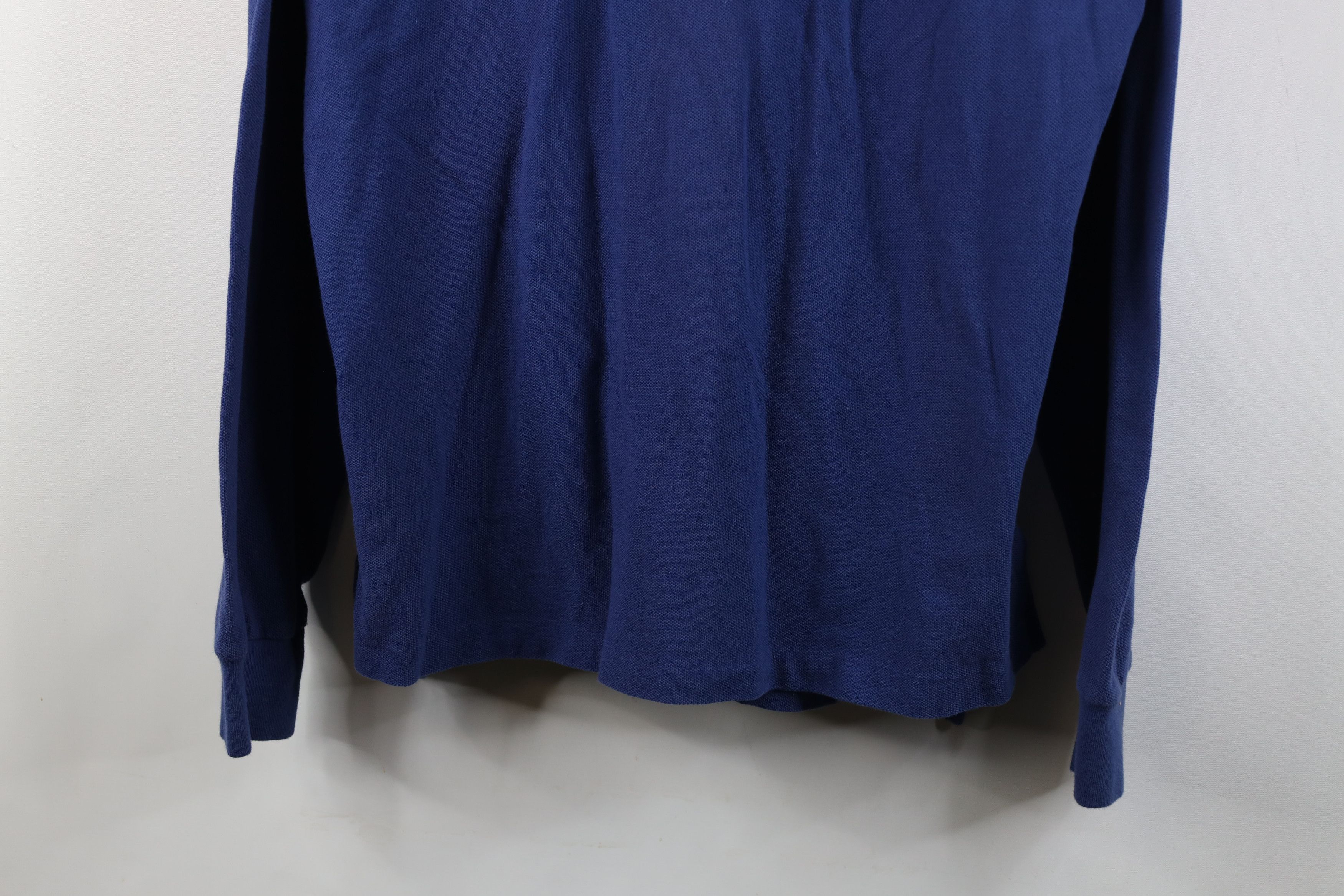 Ralph Lauren Vintage 90s Ralph Lauren Long Sleeve Rugby Polo Shirt Blue Size US L / EU 52-54 / 3 - 3 Thumbnail