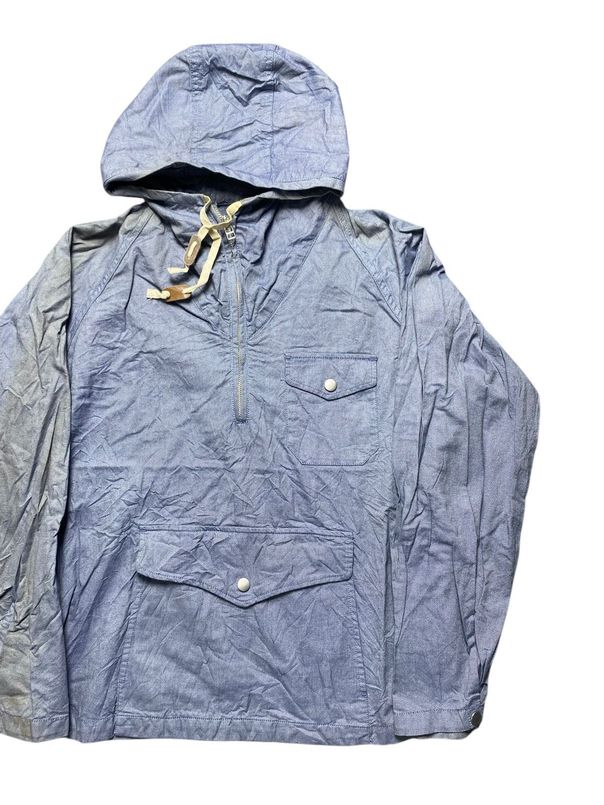 Global Work VINTAGE GLOBAL WORK JACKET HALF ZIPPER HOODIE Size US M / EU 48-50 / 2 - 4 Thumbnail
