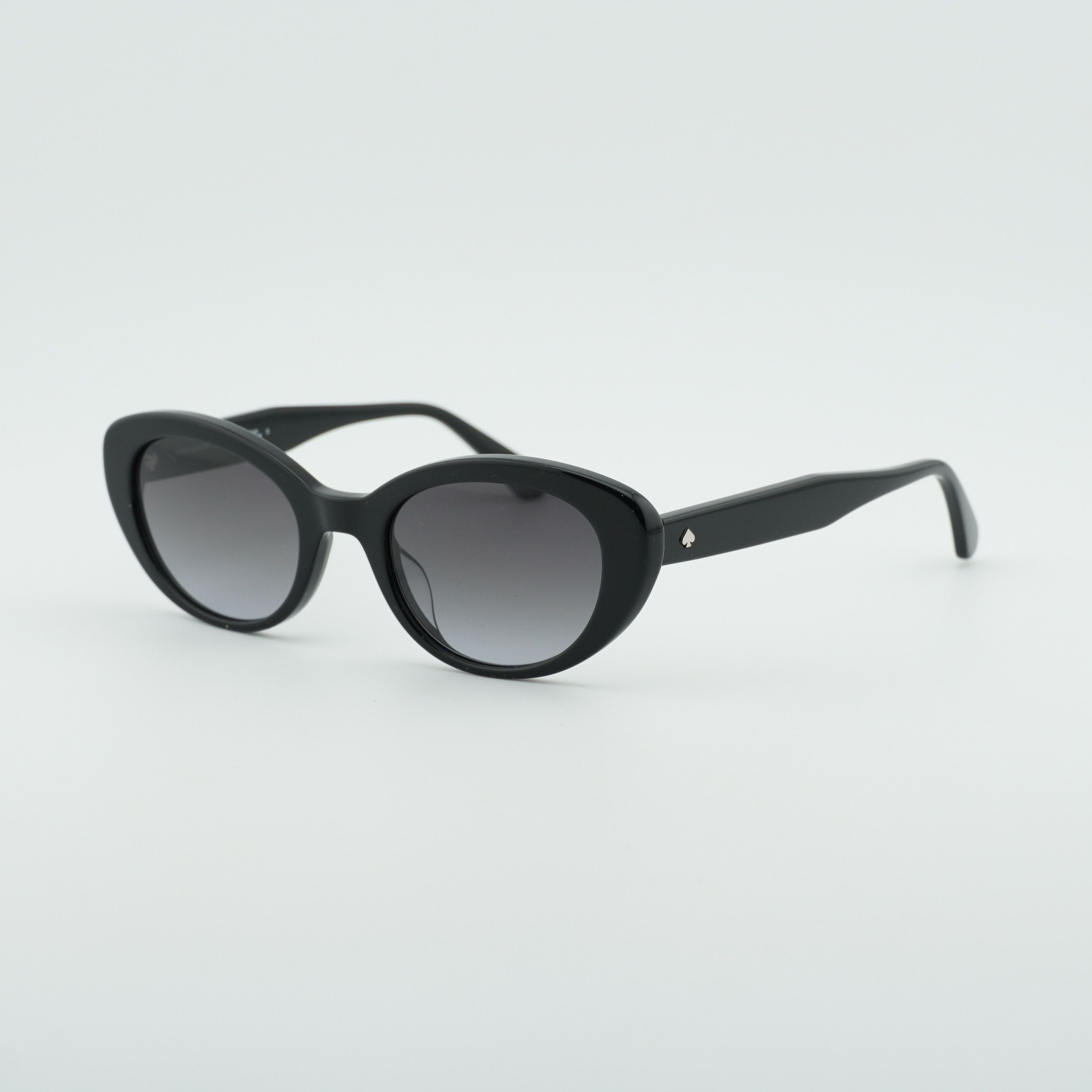 Kate Spade Kate Spade CRYSTAL/S 0807 9O Sunglasses Black Cat Eye Frame Size ONE SIZE - 1 Thumbnail
