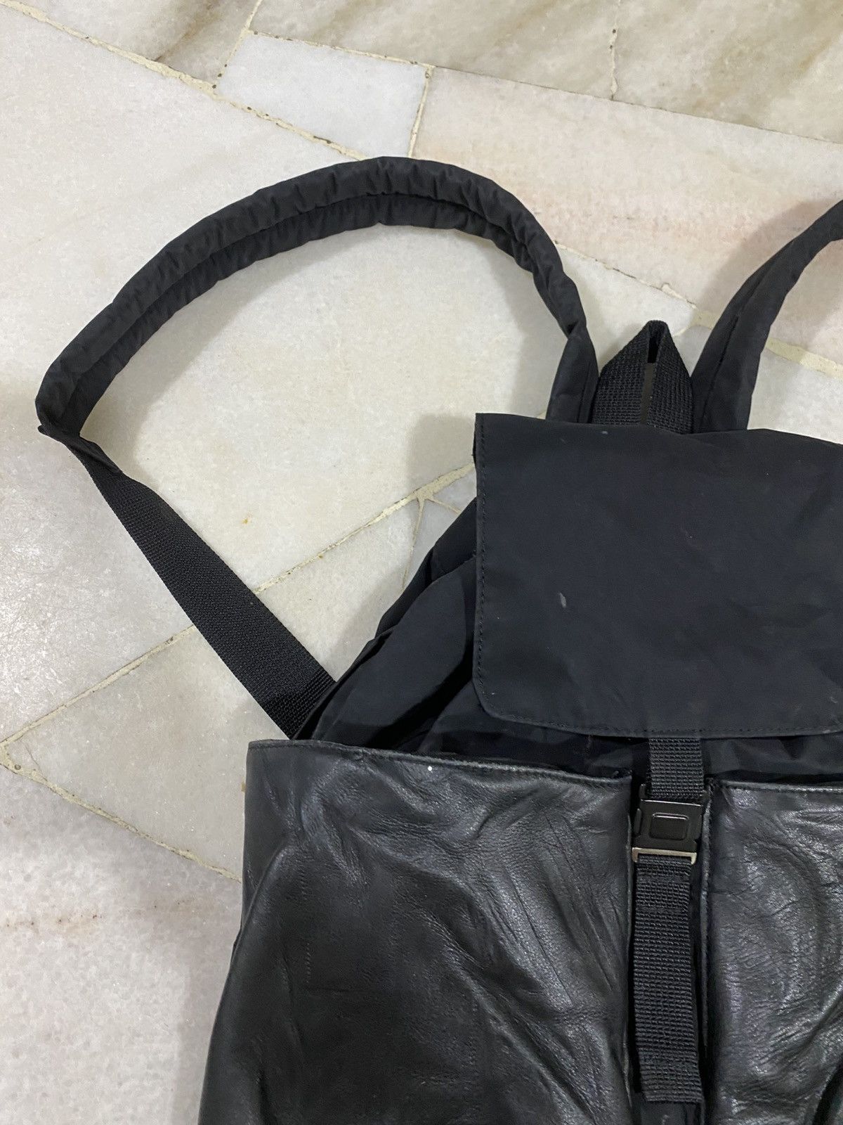 Yohji Yamamoto Yohji Yamamoto Y’saccs leather Backpack Size ONE SIZE - 3 Thumbnail