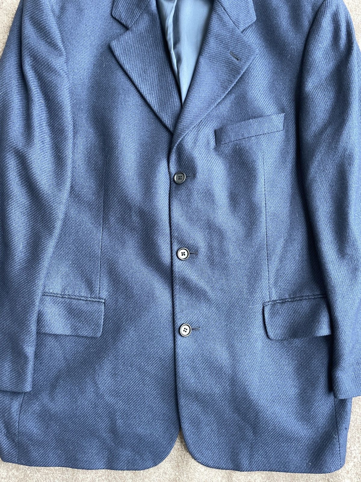 Ermenegildo Zegna Hugo Boss Silk-Cashmere Ermenegildo Zegna Blazer Jacket Size 52R - 3 Thumbnail