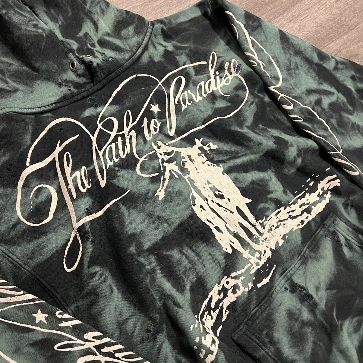 HELLSTAR Hellstar Green Marble Paradise Hoodie Size US S / EU 44-46 / 1 - 20 Thumbnail