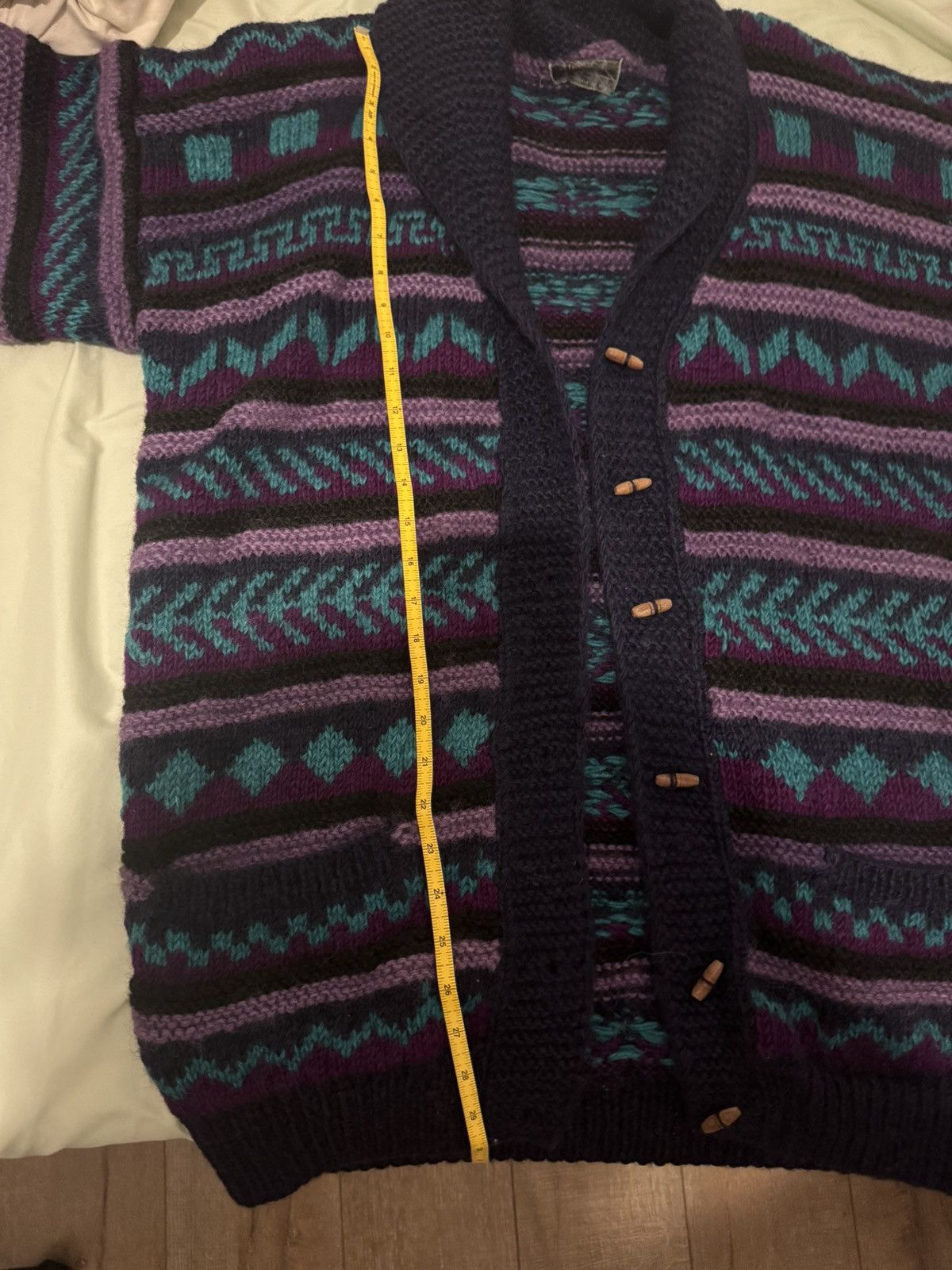 Other Vintage Handmade 100% Wool Sweater – Size L Size US L / EU 52-54 / 3 - 4 Thumbnail