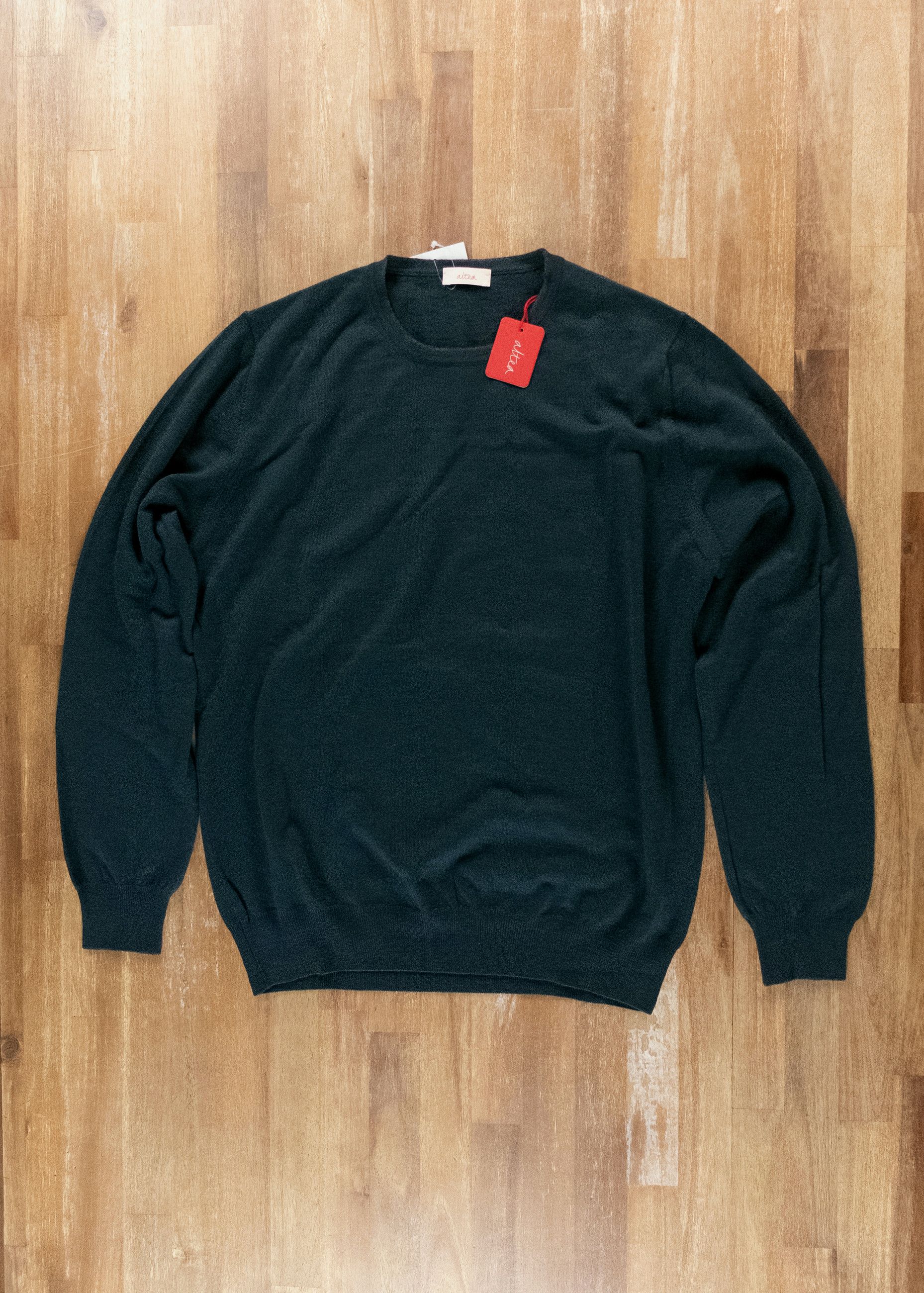 Altea ALTEA green crewneck wool sweater Size Medium Size US M / EU 48-50 / 2 - 1 Thumbnail