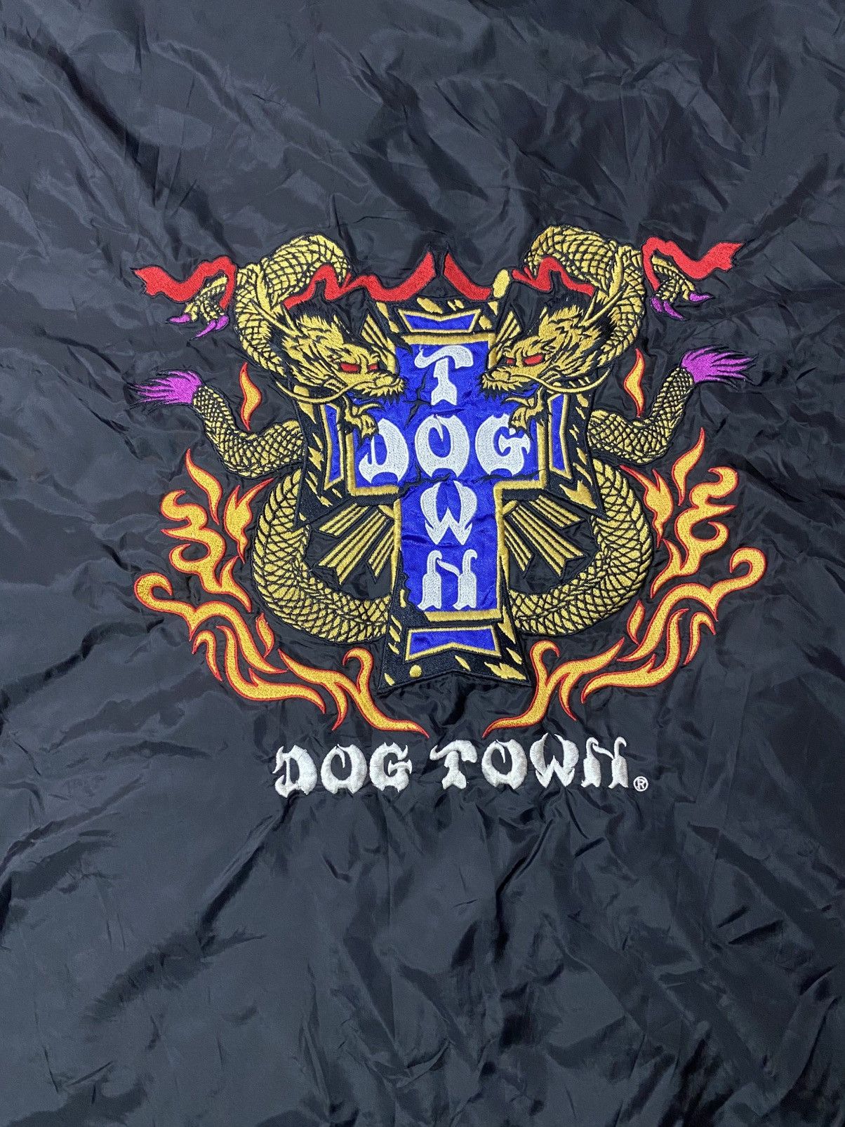 Dogtown × Vintage Vtg dog town embroidery dragon sidetape windbreaker jacket Size US XL / EU 56 / 4 - 21 Thumbnail