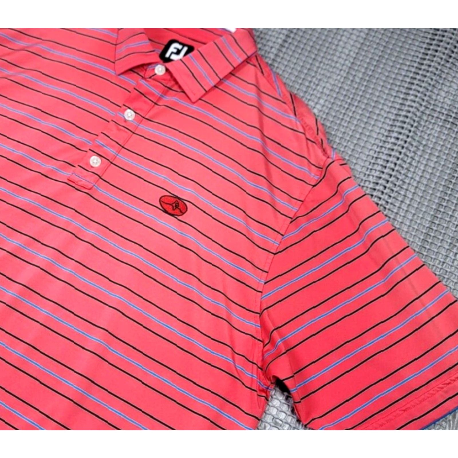 Footjoy FootJoy Stripe Polo Shirt Men XL Multicolor Golf Short Sleeve Jersey Regular Size Polo Style Size US XL / EU 56 / 4 - 4 Thumbnail