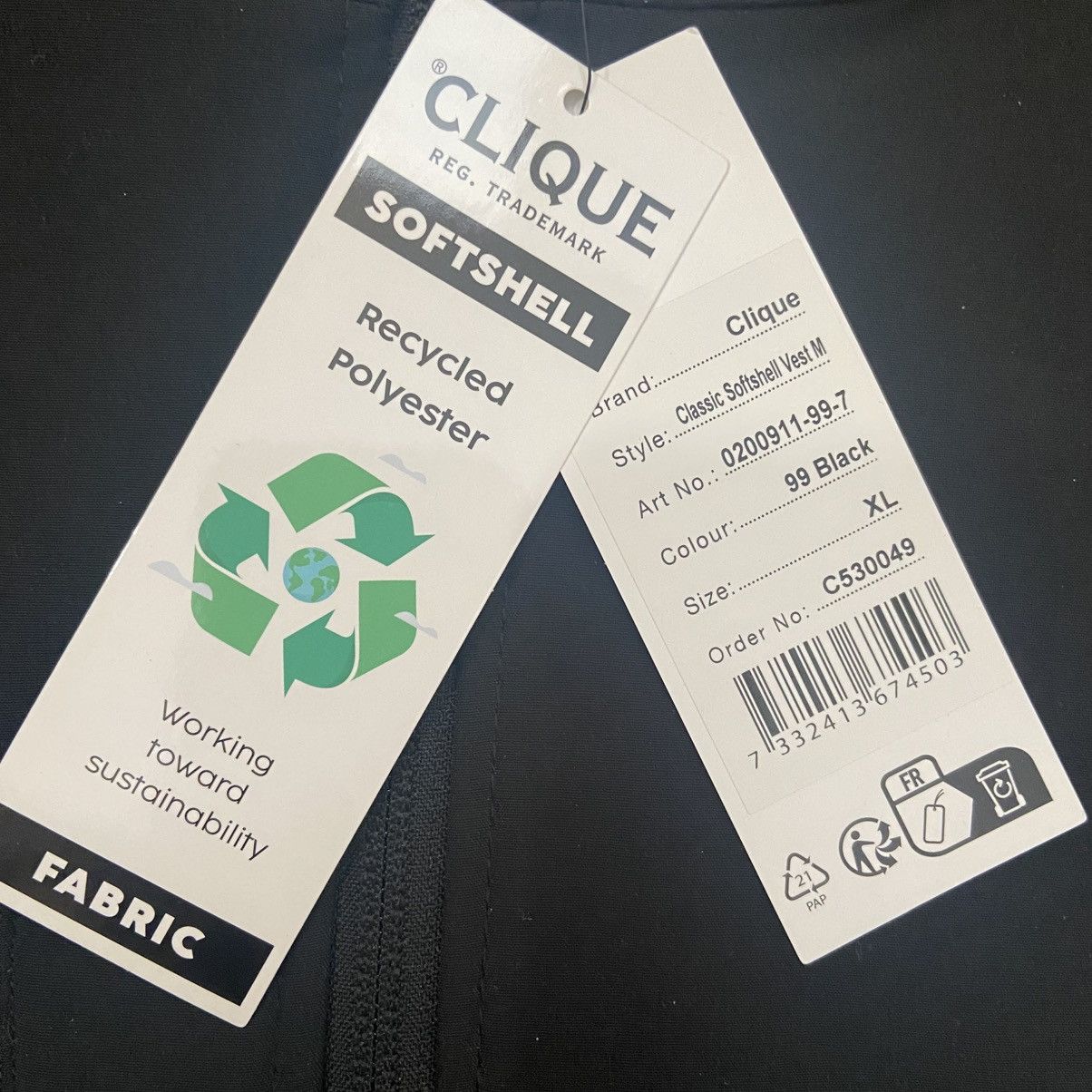 Clique Factor Bikes Logo Clique Classic Softshell Vest Men’s XL Size US XL / EU 56 / 4 - 11 Thumbnail