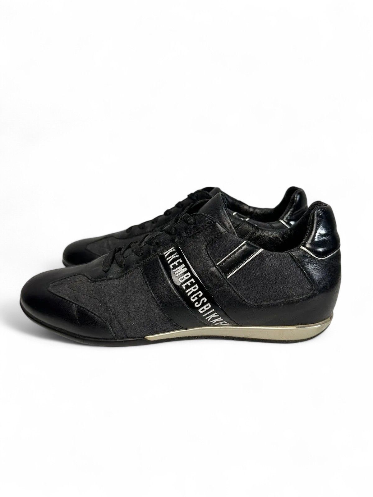 Dirk Bikkembergs Bikkembergs black leather sneakers vintage y2k sport style Size US 7 / EU 40 - 3 Thumbnail