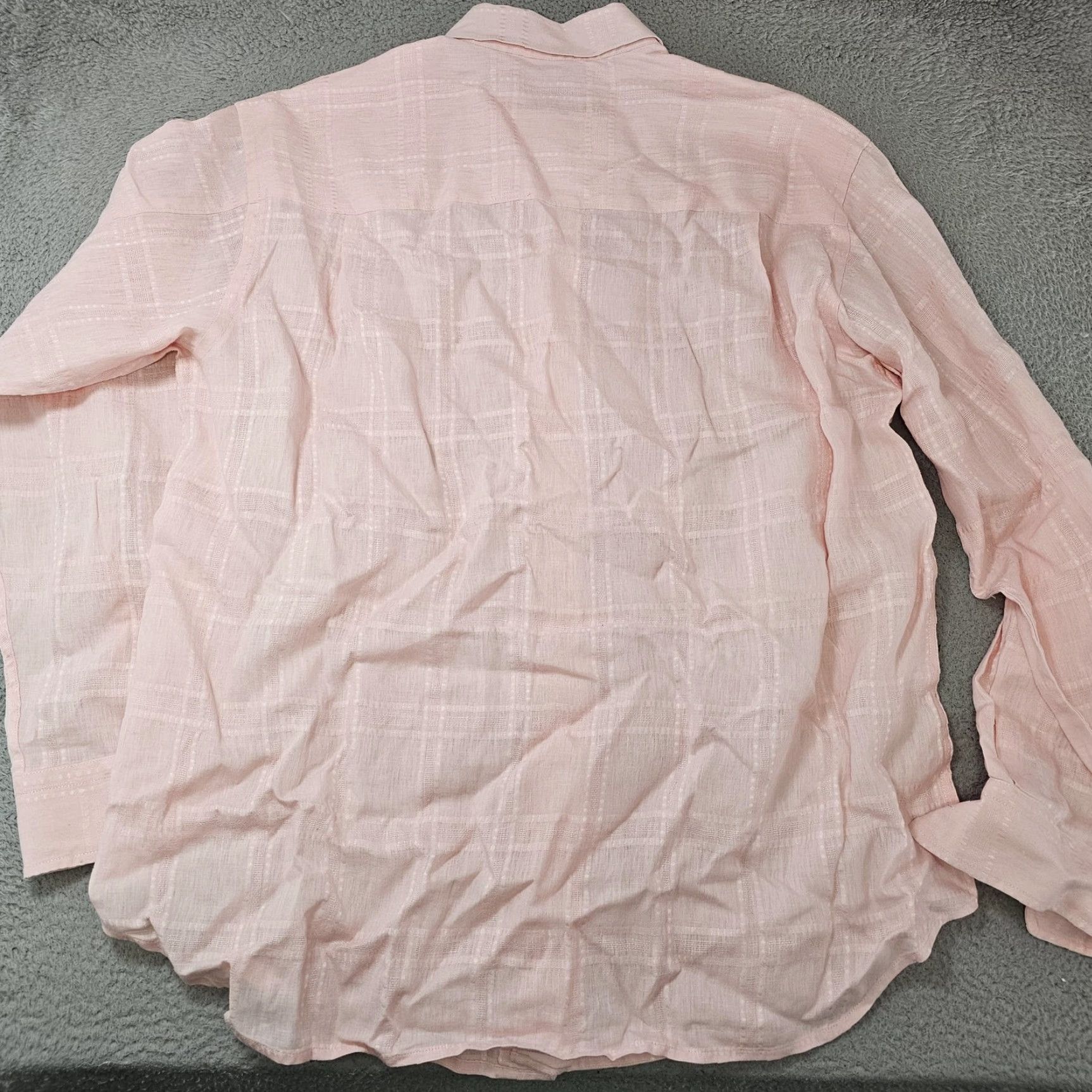 Tommy Bahama Tommy Bahama Shirt Mens XL Pink 100% Linen Long Sleeve Button Front Casual Plaid Size US XL / EU 56 / 4 - 6 Thumbnail