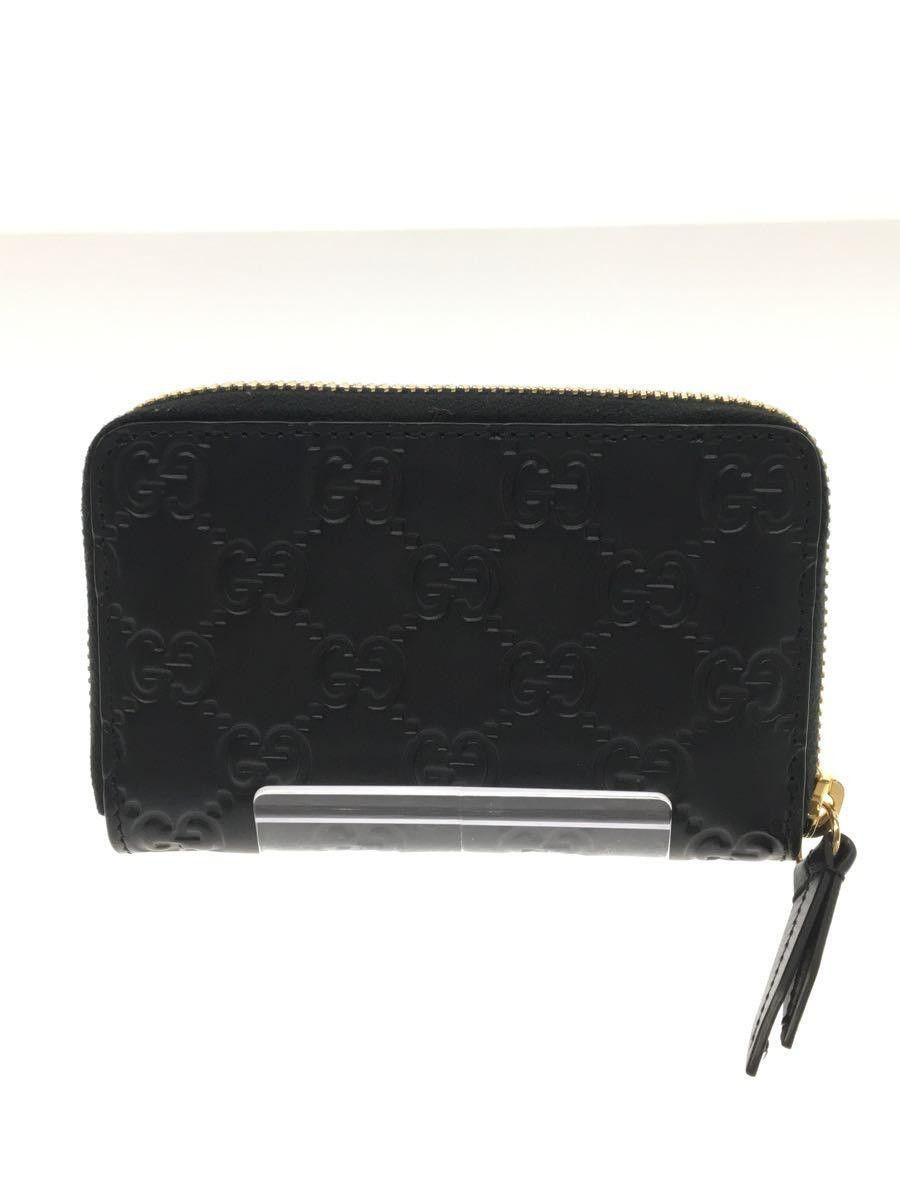 Gucci Gucci Leather Monogram Card Case Black Size ONE SIZE - 2 Thumbnail
