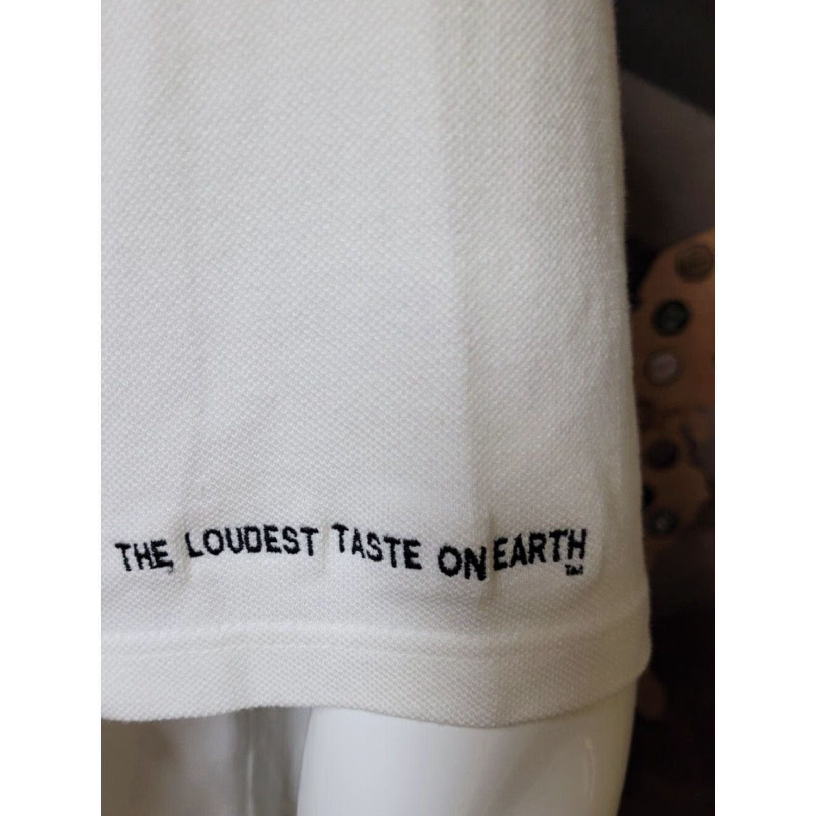 Vintage VTG Doritos Logo 1/4 Zip Polo Golf Shirt L White Vantage Polo Men 90s Y2K Vintage Loudest Taste on Earth Nice Size US L / EU 52-54 / 3 - 3 Thumbnail