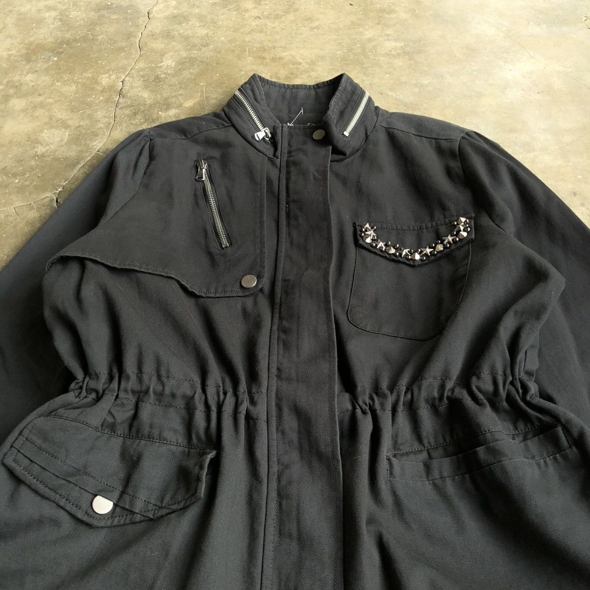 Hysteric Glamour 2000s Yetts Studded Pocket Jacket Black Lgb Goa Style Size US XL / EU 56 / 4 - 3 Thumbnail