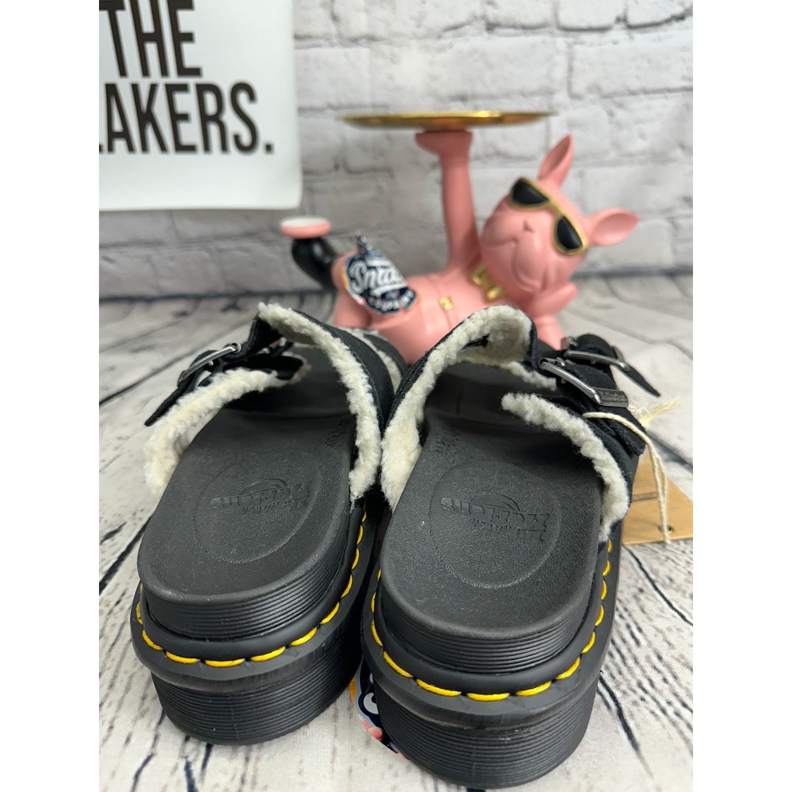 Dr. Martens Dr Martens Myles Platform Sandals Womens 8 Black Slides Size US 8 / IT 38 - 4 Thumbnail