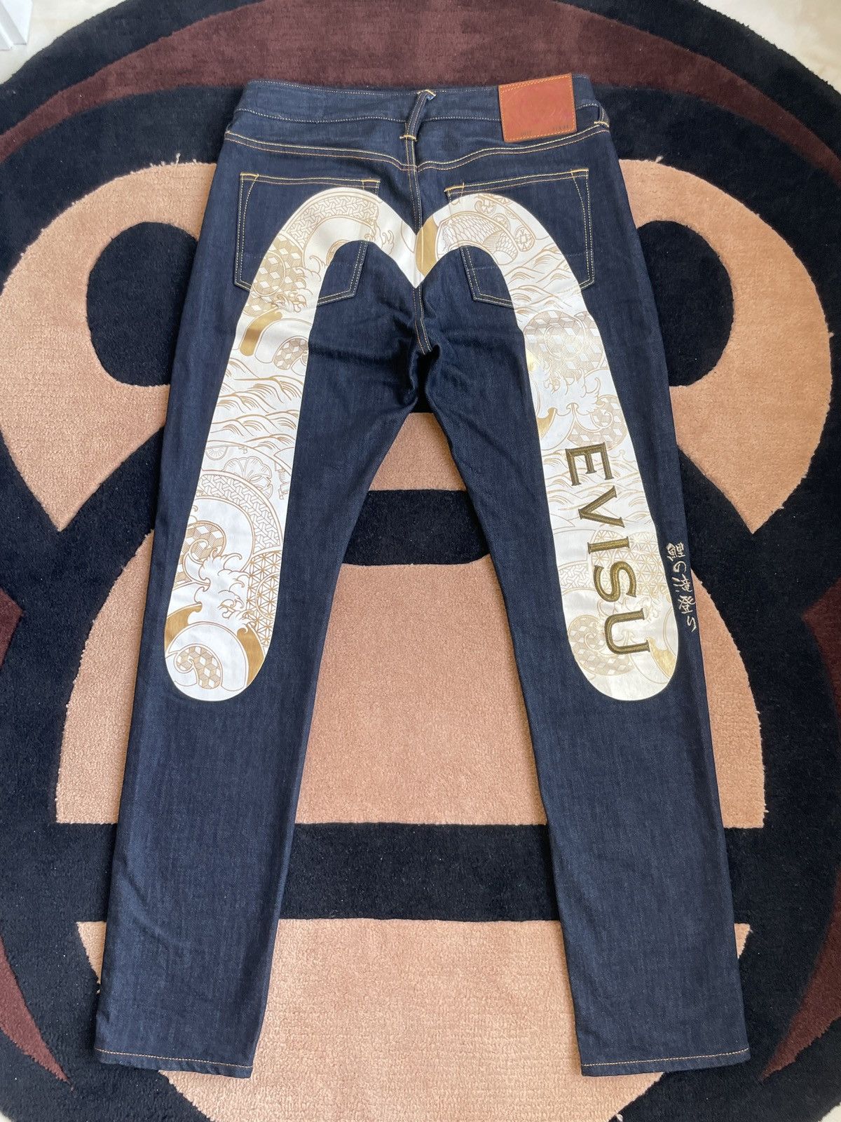 Evisu × Streetwear × Vintage evisu red and white daicock style