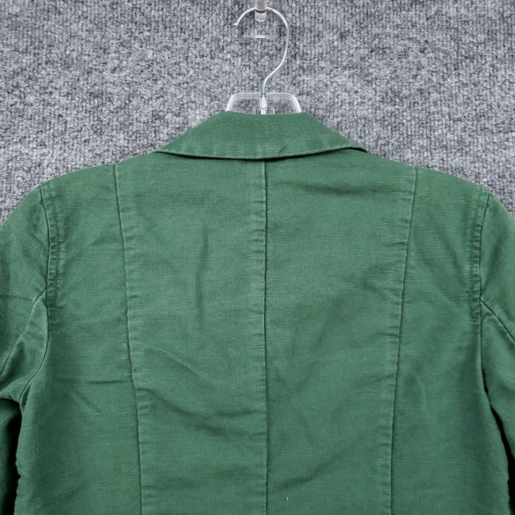Gap Gap Jacket Womens 2 Green Basic Cropped Single Breasted Two-Button Long Sleeves Shirt Mens Womens Girls Boys Size XS / US 0-2 / IT 36-38 - 6 Thumbnail