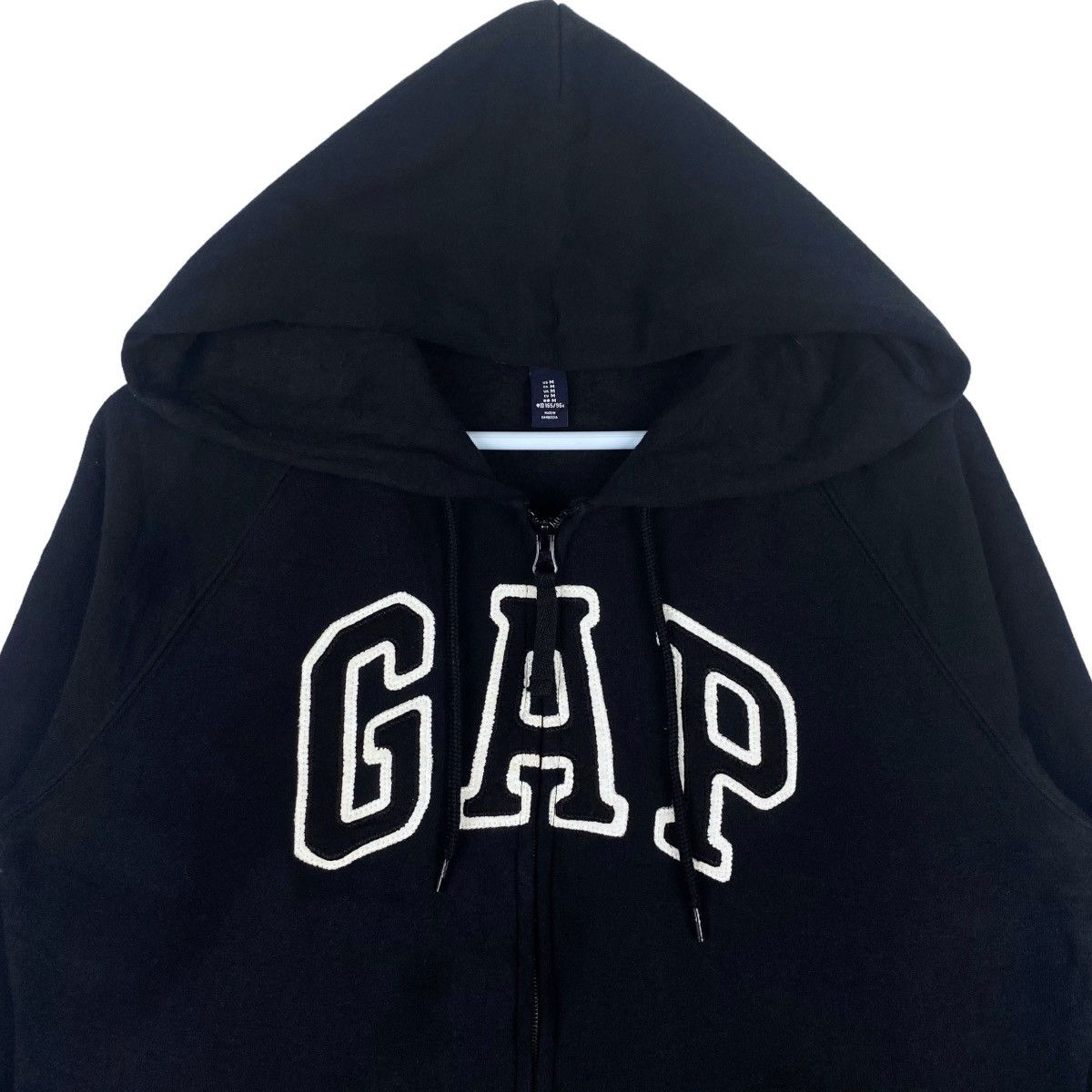 Gap GAP Black Hoodie Sweatshirt Pullover Jumper Size US M / EU 48-50 / 2 - 2 Thumbnail