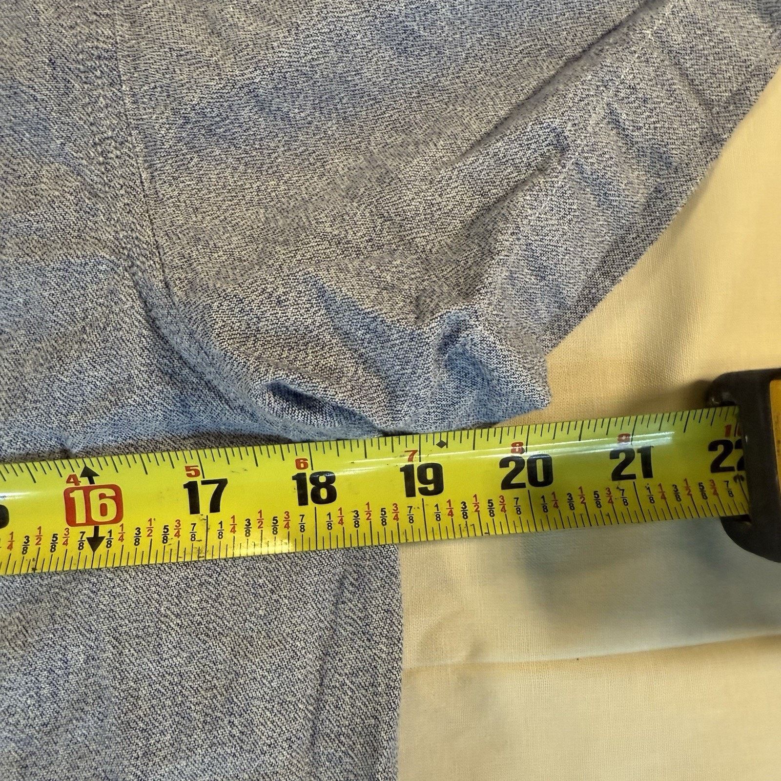 Prana Prana Men’s Small Light Gray Chambray Organic Cotton Short Size US M / EU 48-50 / 2 - 6 Thumbnail