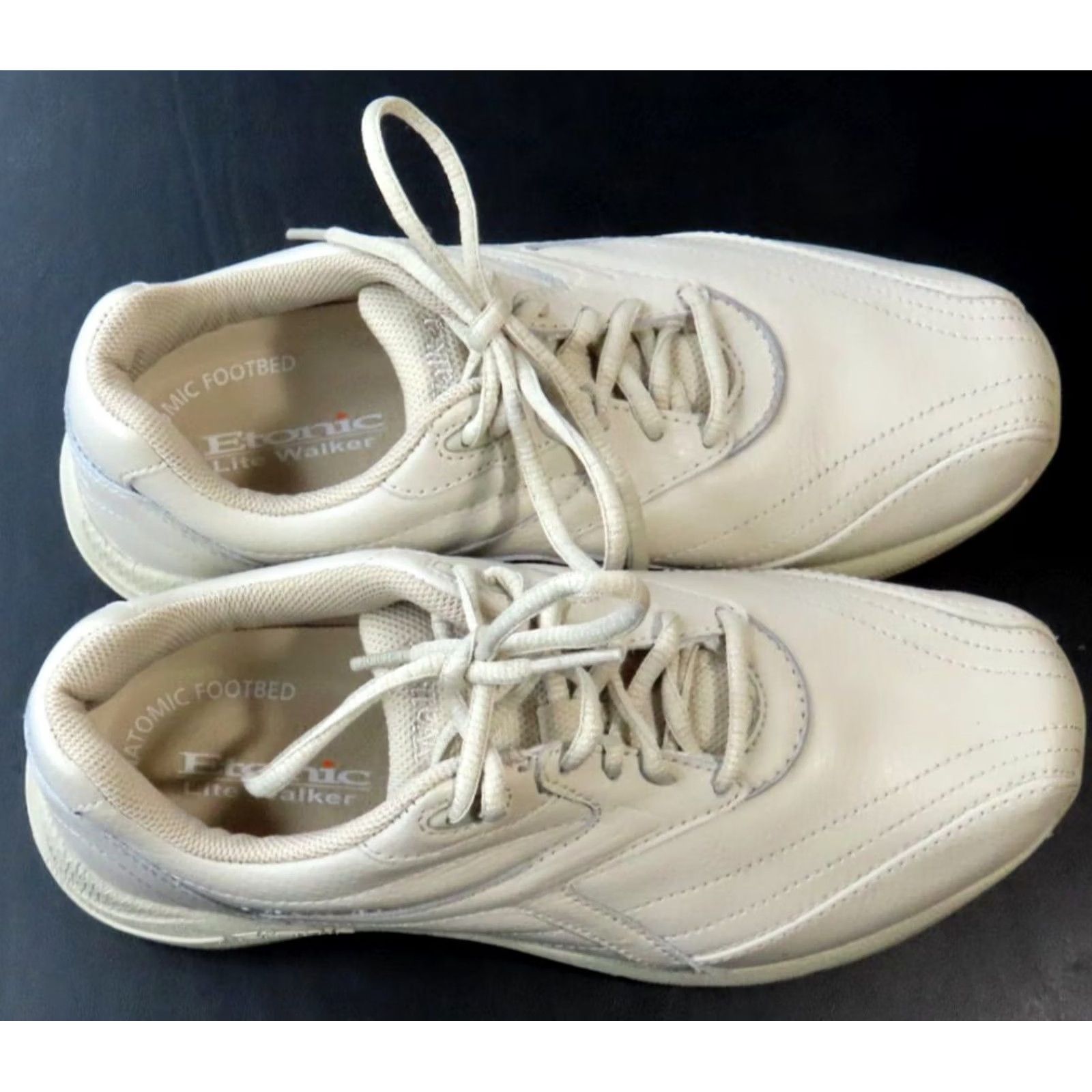 ANATOMICA VINTAGE Etonic Sneaker Women White Lace Up 6.5 D Lite Walker Anti-Microbial Padded Comfort Retro 90s Athletic Shoes Size US 7 / IT 37 - 6 Thumbnail