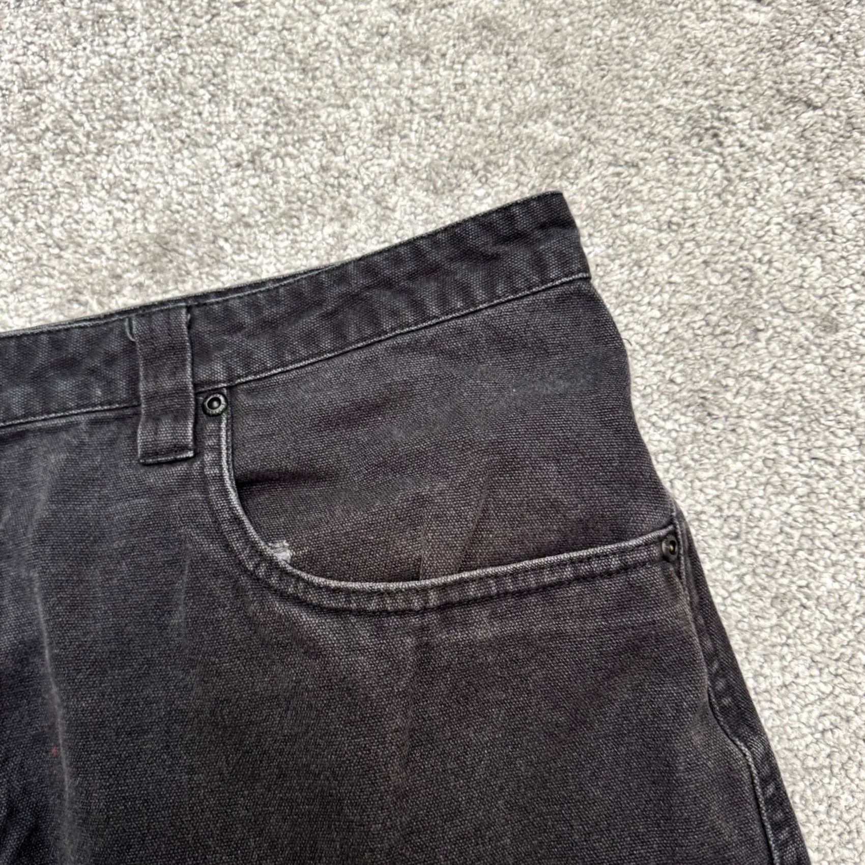 Empyre Empyre Carpenter Pants Mens 40 Black Cotton Denim Straight Leg Vintage No Size US 40 / EU 56 - 7 Thumbnail