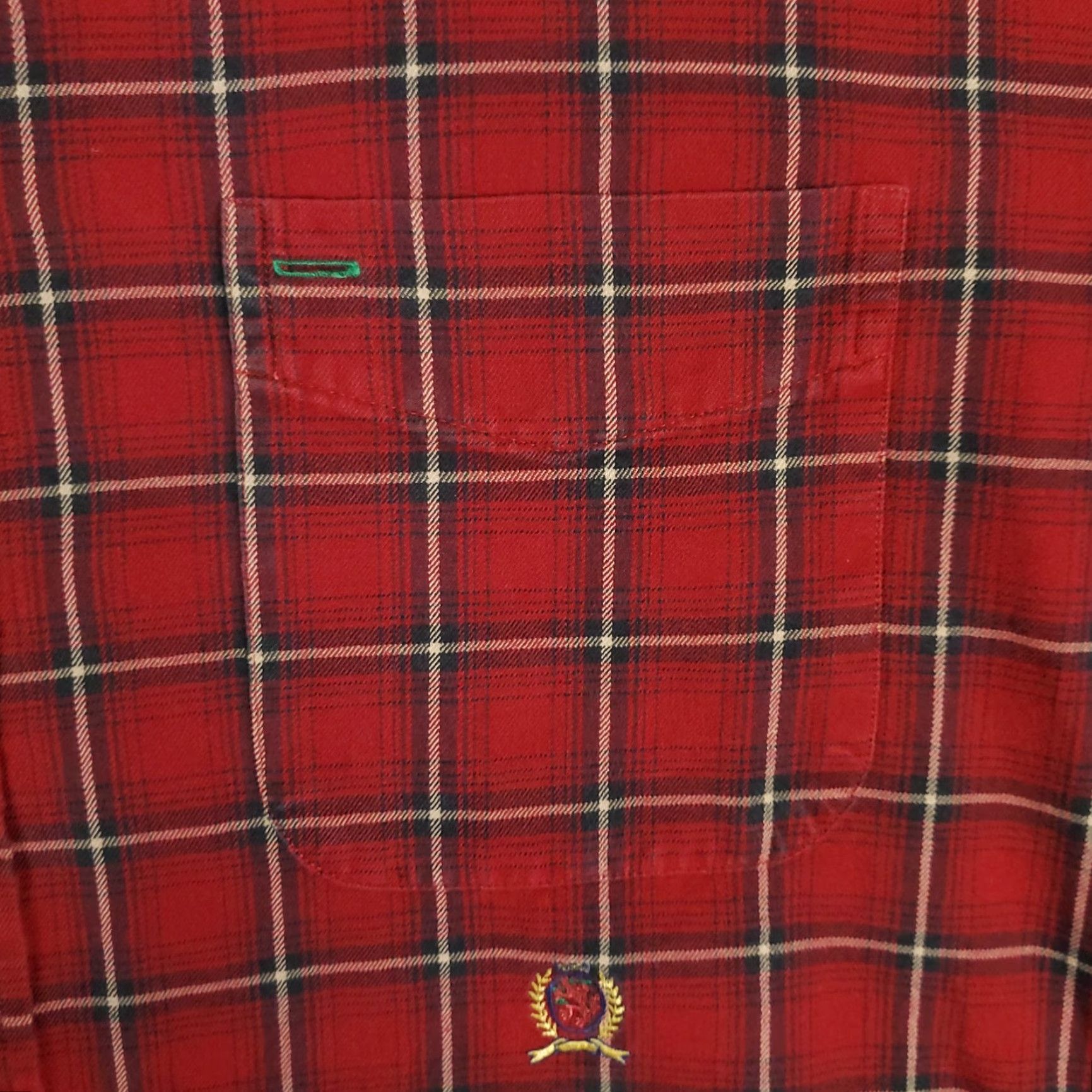 Tommy Hilfiger Tommy Hilfiger Red Plaid Button-Up Shirt Men’s XL Long Sleeve Regular Fit Casual Classic Size US XL / EU 56 / 4 - 2 Thumbnail