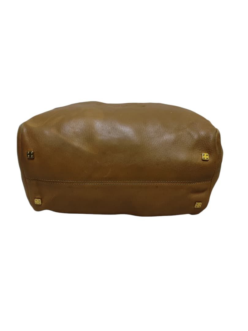 Loewe VINTAGE LOEWE Anagram Leather Handbag Boston Bag Brown Camel Size ONE SIZE - 7 Thumbnail