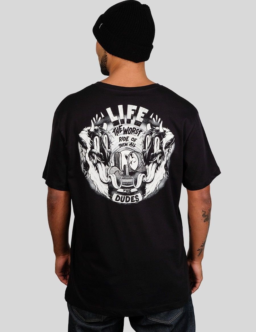 Designer Y2K The Dudes Life The Worst Ride Of Them All T-Shirt Rare Size US M / EU 48-50 / 2 - 2 Thumbnail
