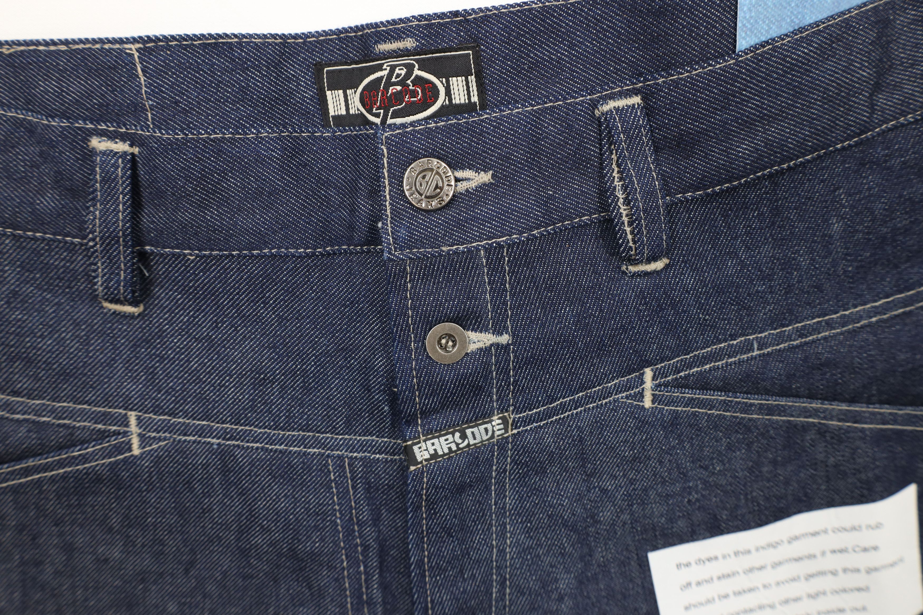 Vintage Deadstock Vintage 90s Y2K Streetwear Denim Cargo Shorts Blue Size US 36 / EU 52 - 6 Thumbnail
