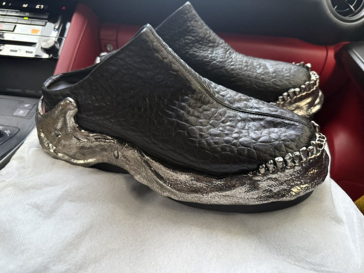 【alexander mcqueen】ウェッジ オープントゥ エナメル ジュート alexander mcqueen】ウェッジ オープントゥ エナメル ジュート
