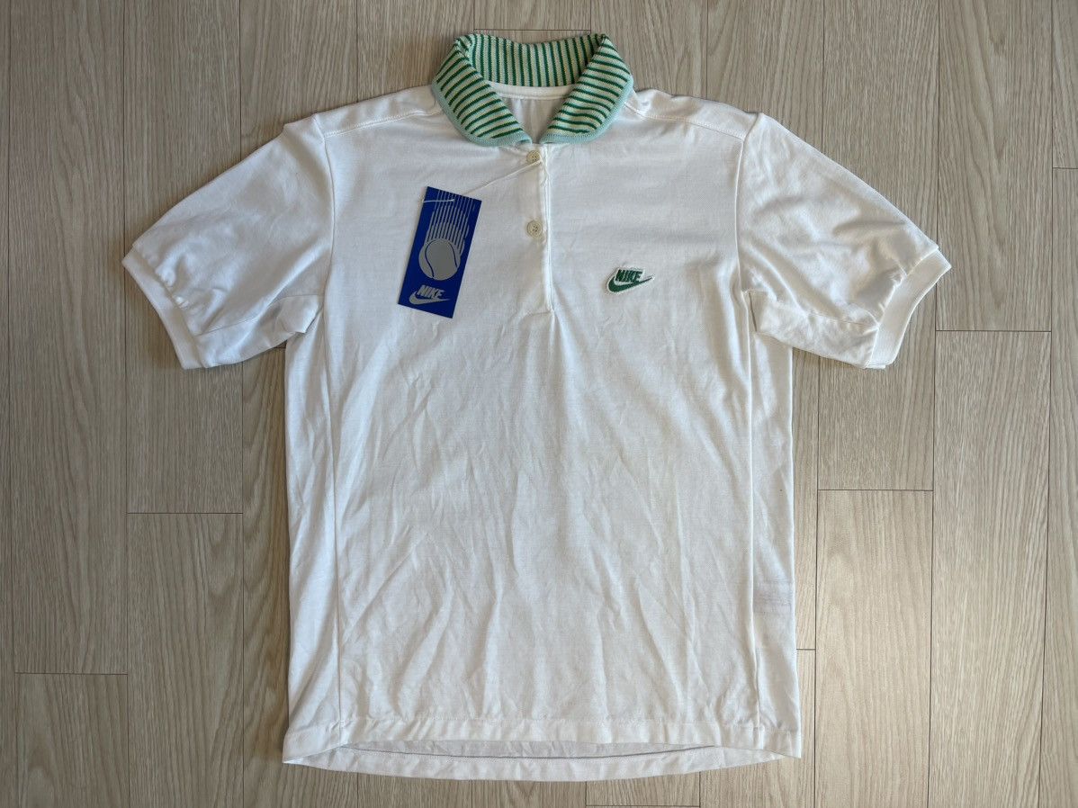 Nike Nike Blue Tag Japan Edition 80’s Vintage Polo Pique T-shirt Size S / US 4 / IT 40 - 1 Thumbnail