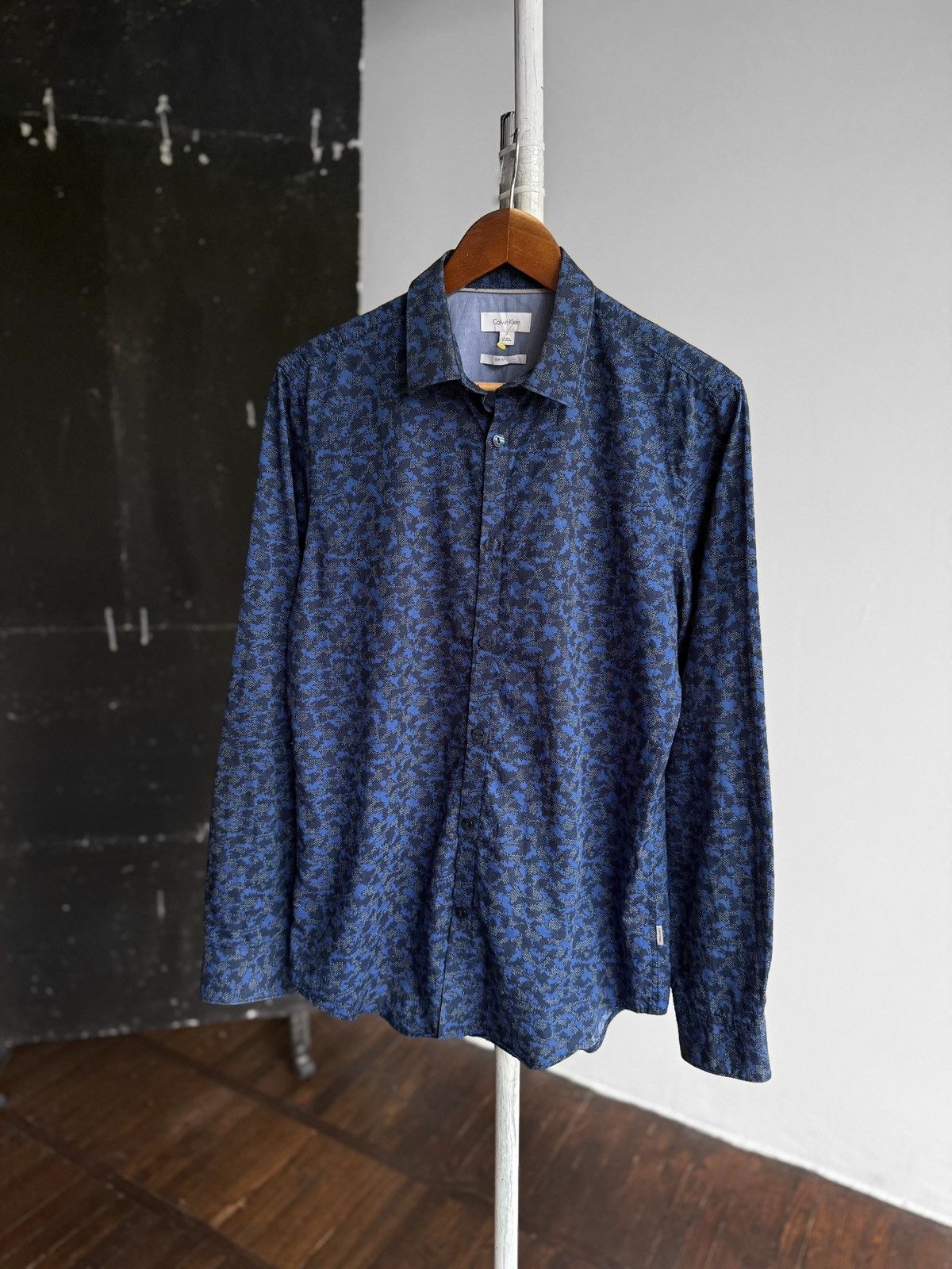 Calvin Klein Calvin Klein CK Full Printed Long Sleeve Button Up Shirt Size US S / EU 44-46 / 1 - 1 Thumbnail