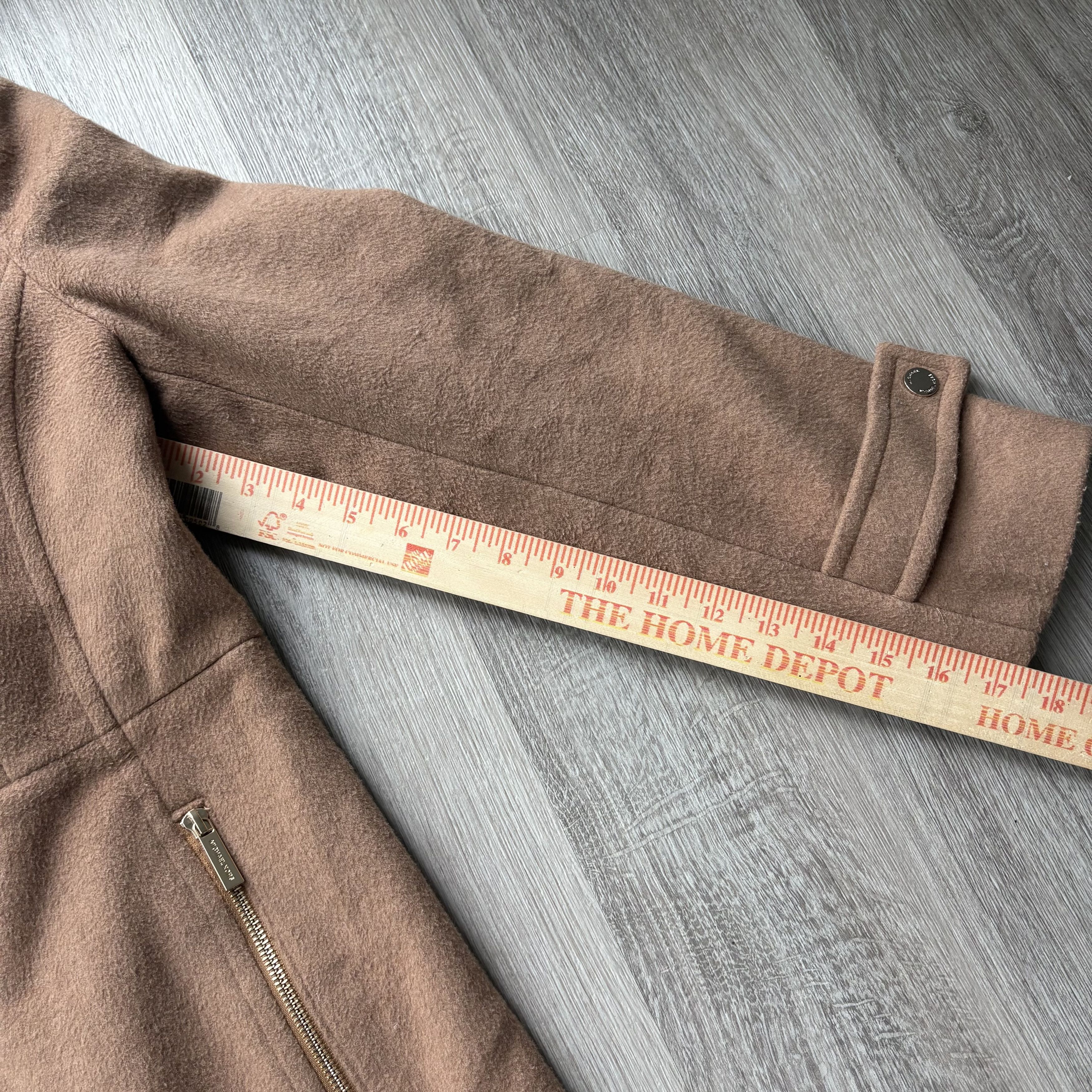Michael Kors Michael Kors Wool Blend Zip Up Coat Camel Small Size S / US 4 / IT 40 - 6 Thumbnail