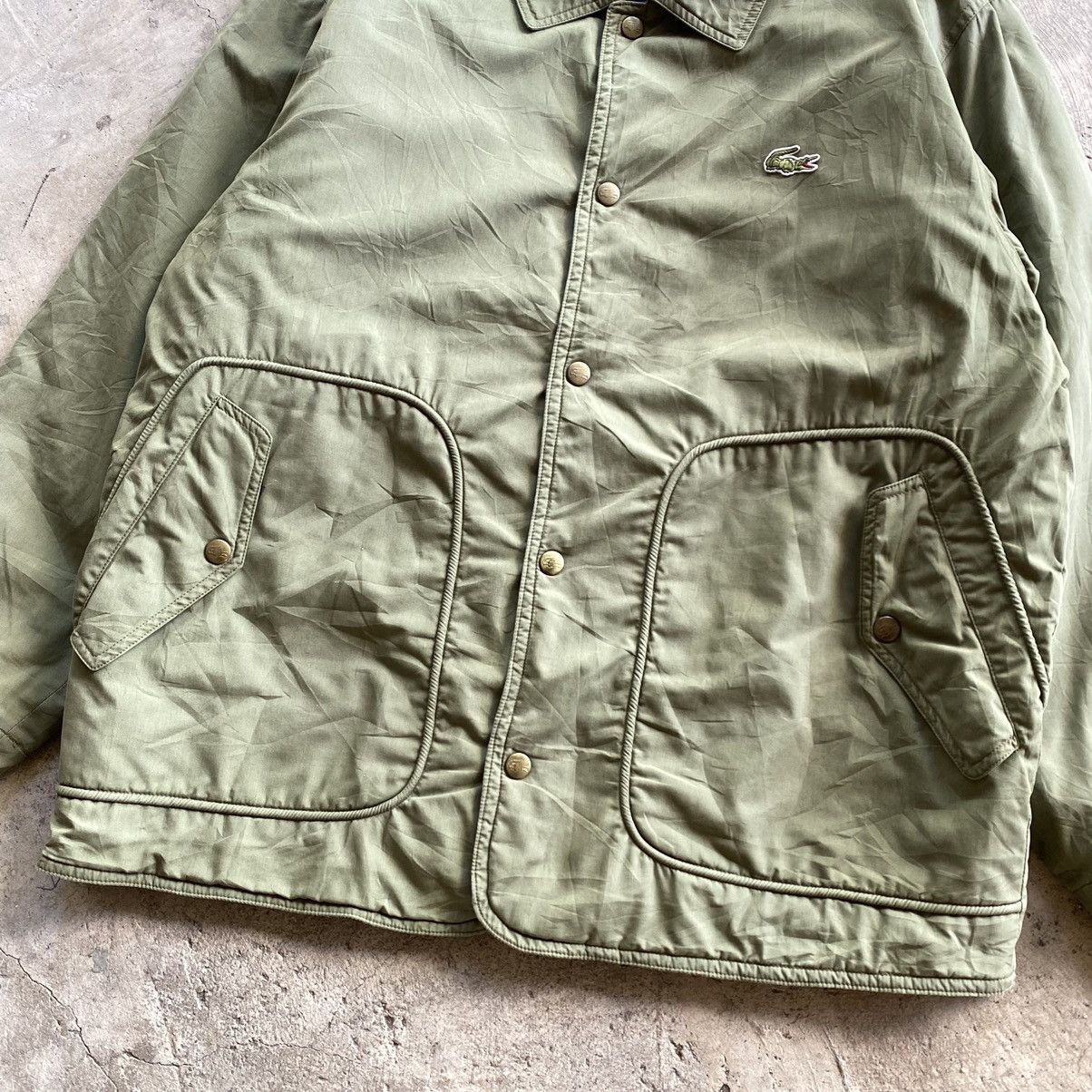 Japanese Brand × Lacoste LACOSTE Vintage Quilted Puffer Button Jacket Size US M / EU 48-50 / 2 - 7 Thumbnail