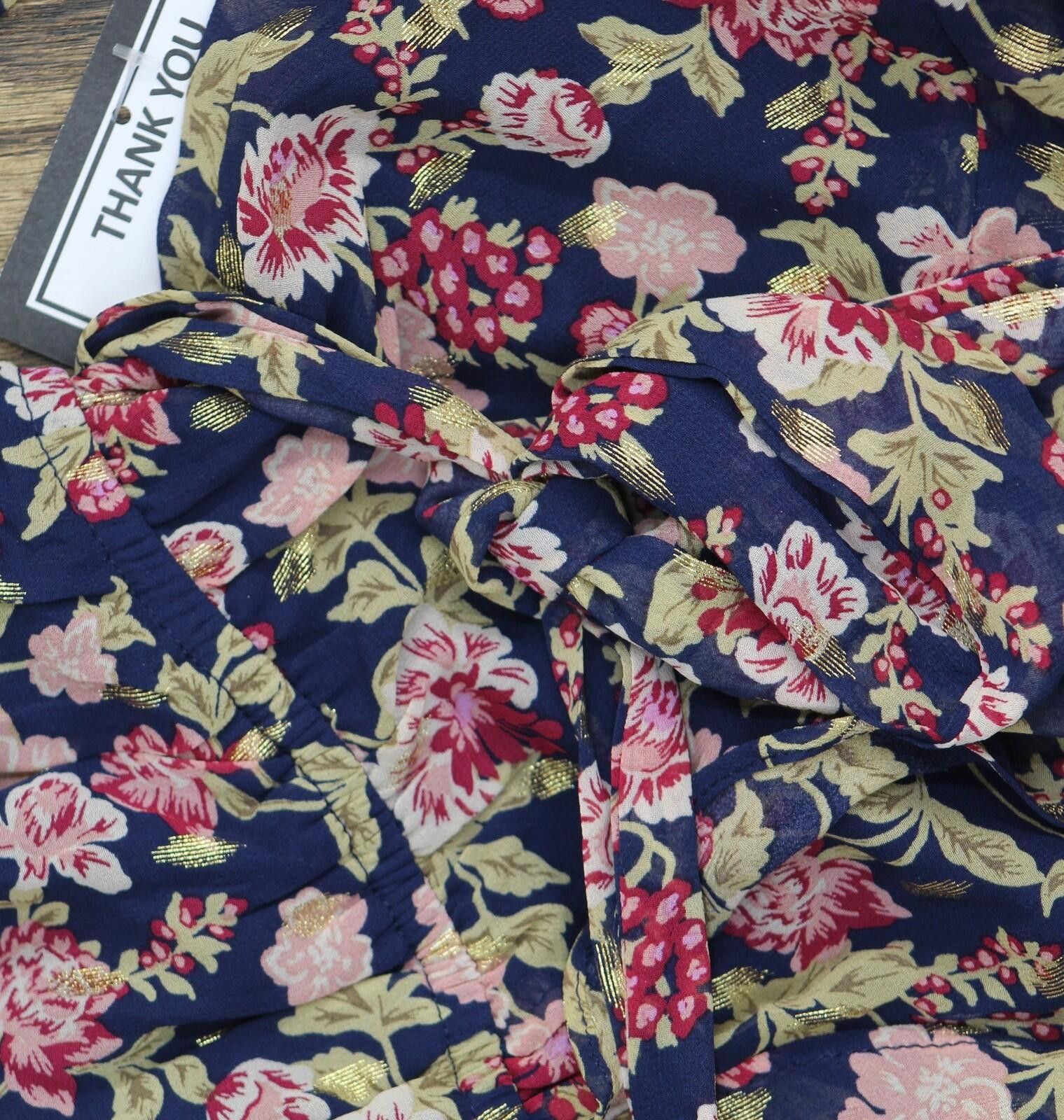 Other Nwt City Studio Flare Shear Lined Dress Navy Blue Multi S Size S / US 4 / IT 40 - 5 Thumbnail