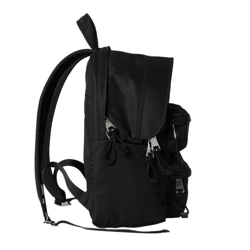Gucci GUCCI $3200 Black Nylon Medium Backpack New & Authentic Size ONE SIZE - 4 Thumbnail