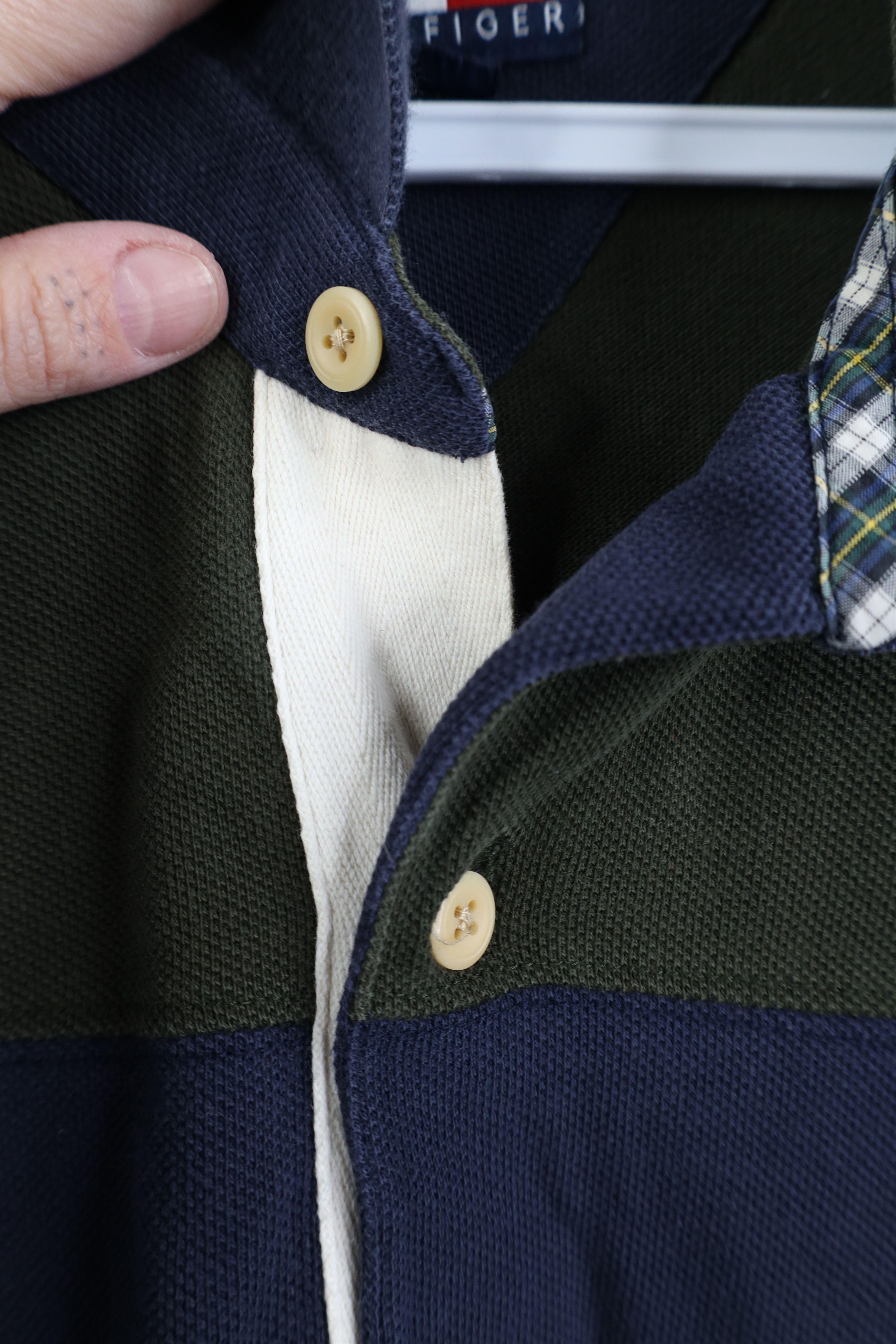 Tommy Hilfiger Vintage 90s Tommy Hilfiger Block Long Sleeve Rugby Polo Size US L / EU 52-54 / 3 - 5 Thumbnail