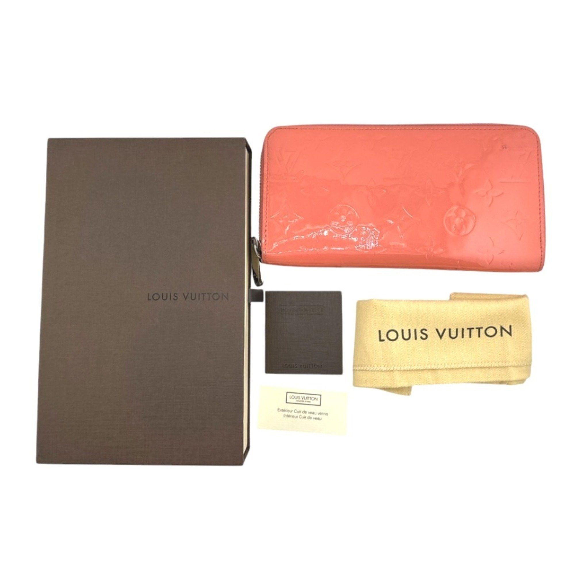 Louis Vuitton Louis Vuitton Long Wallet Round Zipper Vernis Zippy Monogram M93202 Rose Rich Size ONE SIZE - 1 Thumbnail