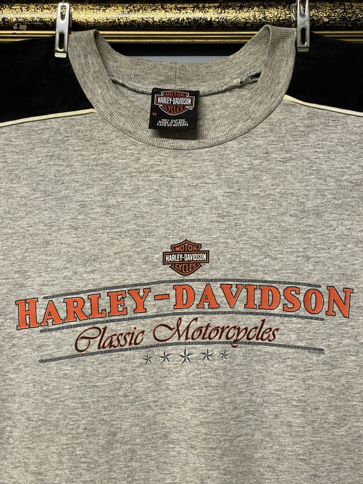Harley Davidson Vintage 1990s Designer Harley Davidson ‘Classic Motorcyles’ Size US M / EU 48-50 / 2 - 3 Thumbnail