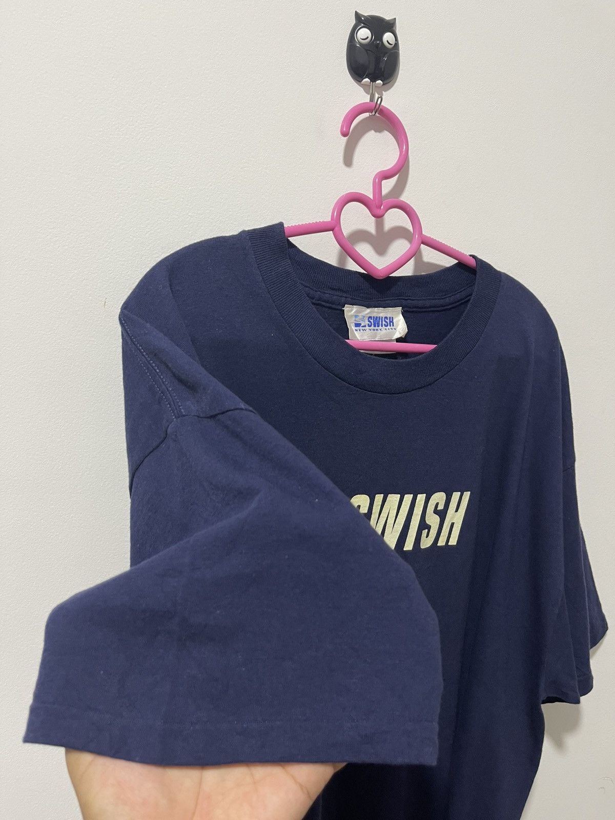 Vintage Rare Vintage SWISH NYC Spell Out Single Stitches Streetwear Size US XL / EU 56 / 4 - 3 Thumbnail