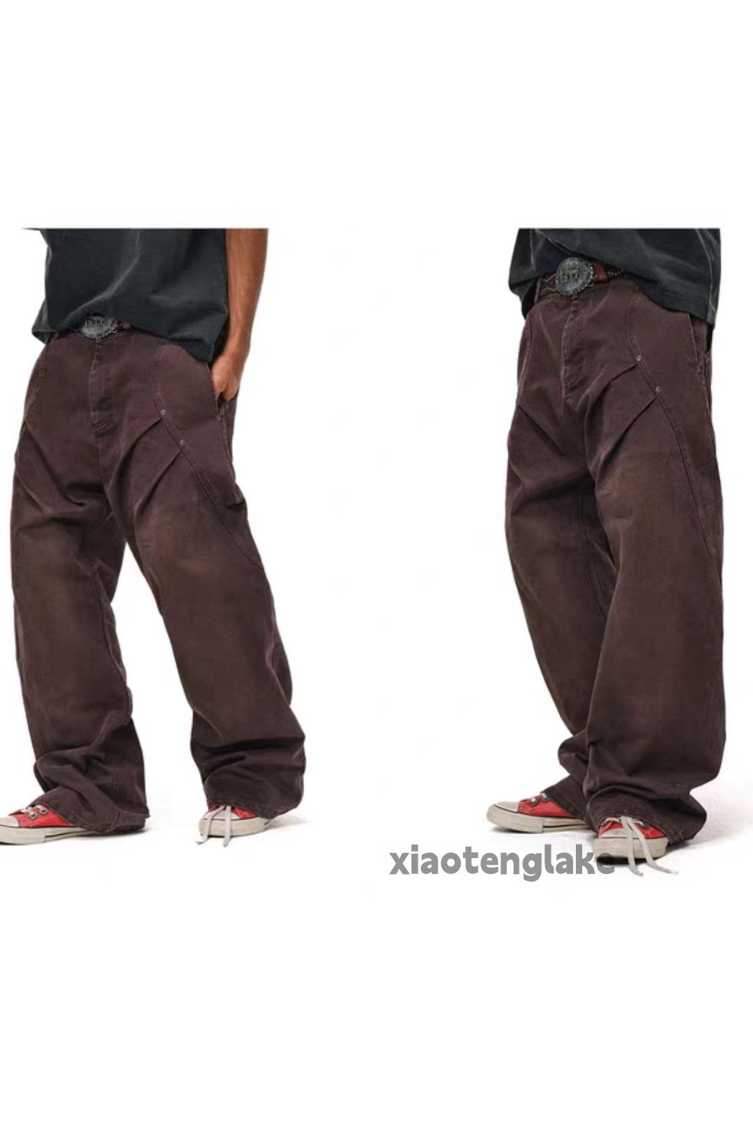 Vintage Unisex outdoor utility loose baggy patchwork cargo pants Size US 30 / EU 46 - 3 Thumbnail