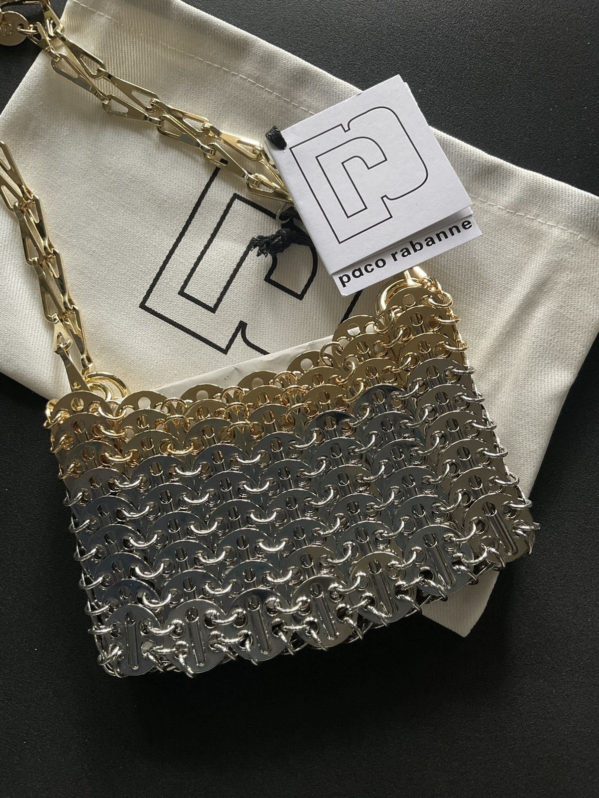 Paco Rabanne Paco Rabanne Iconic Silver Nano bag Size ONE SIZE - 2 Thumbnail