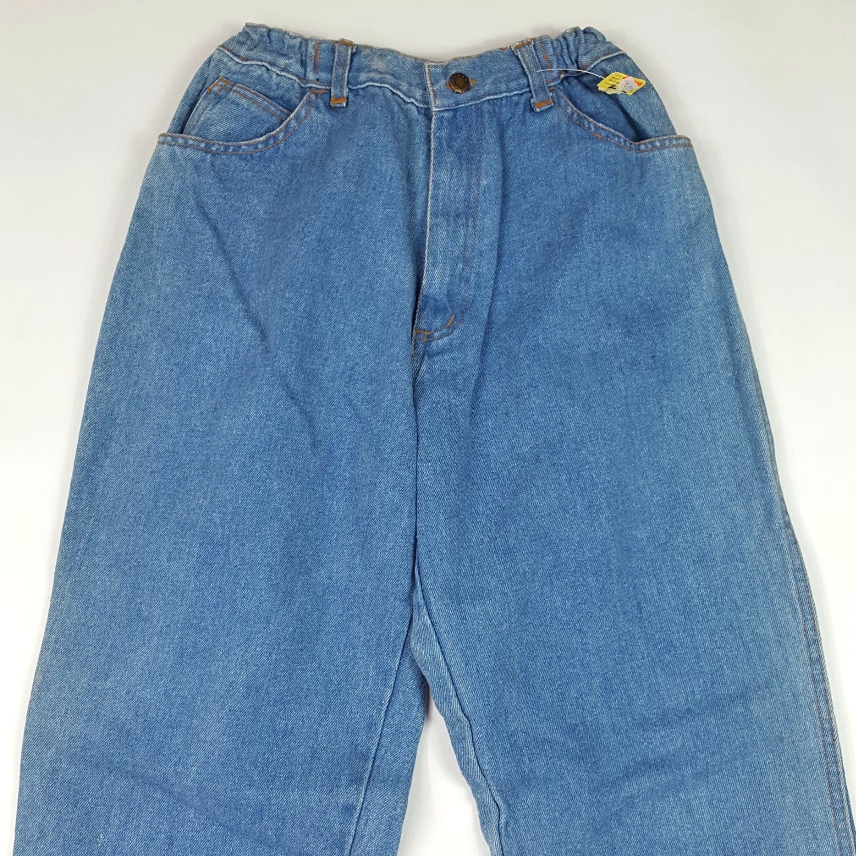Denime VINTAGE Belma Jeans 80s Stonewashed Blue Denim Size 13 Relaxed Tapered High Rise Inseam 31" Women Size 34" / US 12 / IT 48 - 2 Thumbnail