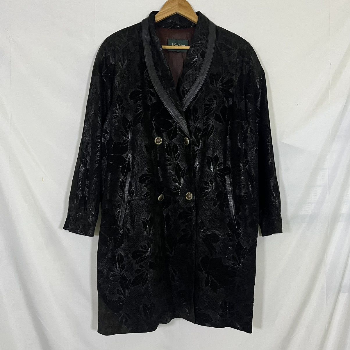 If Six Was Nine VINTAGE FURLIER SUEDE LEATHER DOUBLE BREASTED COAT Size US L / EU 52-54 / 3 - 1 Thumbnail