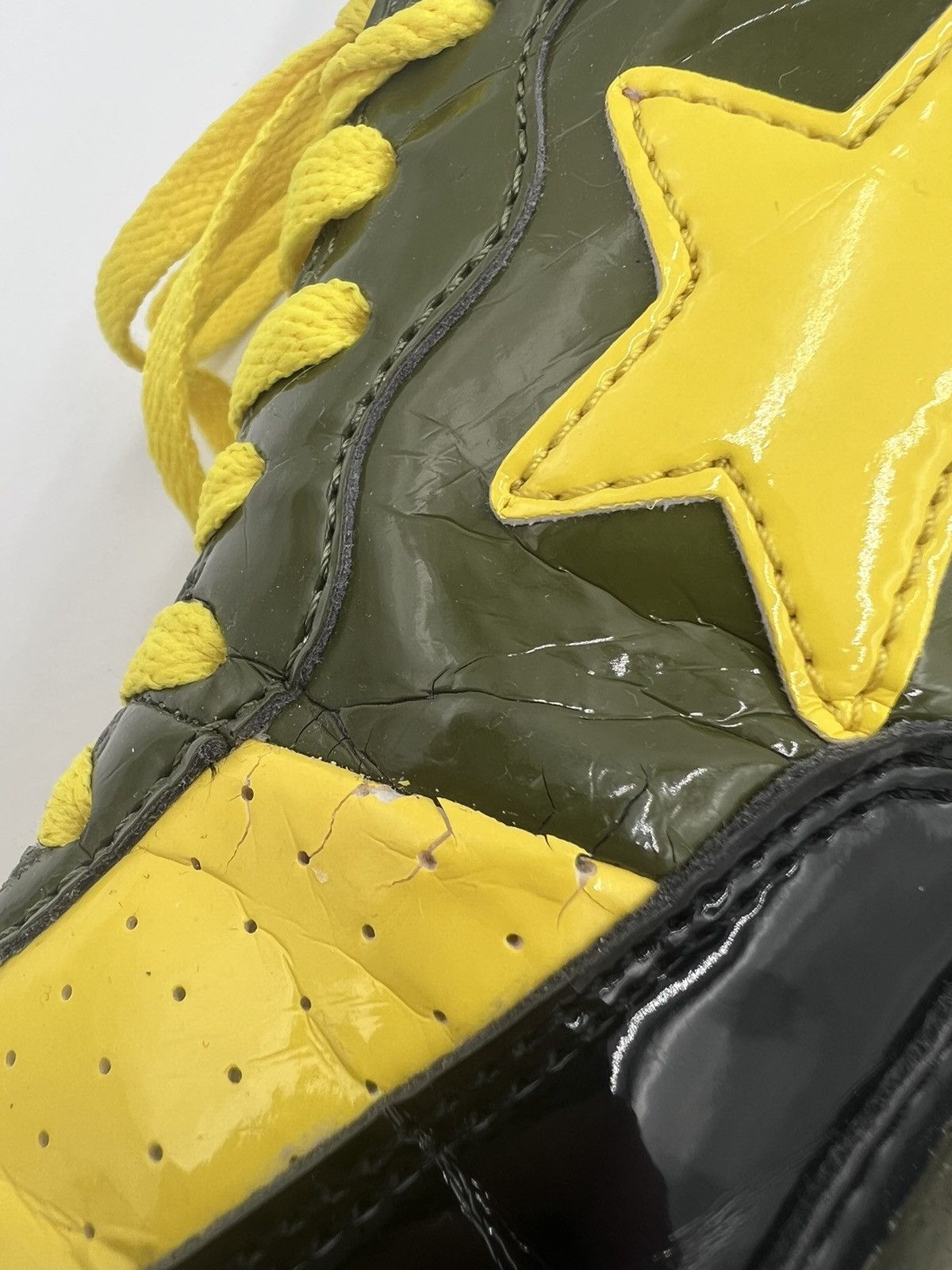 Bape × Vintage Vintage A Bathing Ape Bape Patent Leather Roadsta Sneakers Size US 10 / EU 43 - 12 Thumbnail
