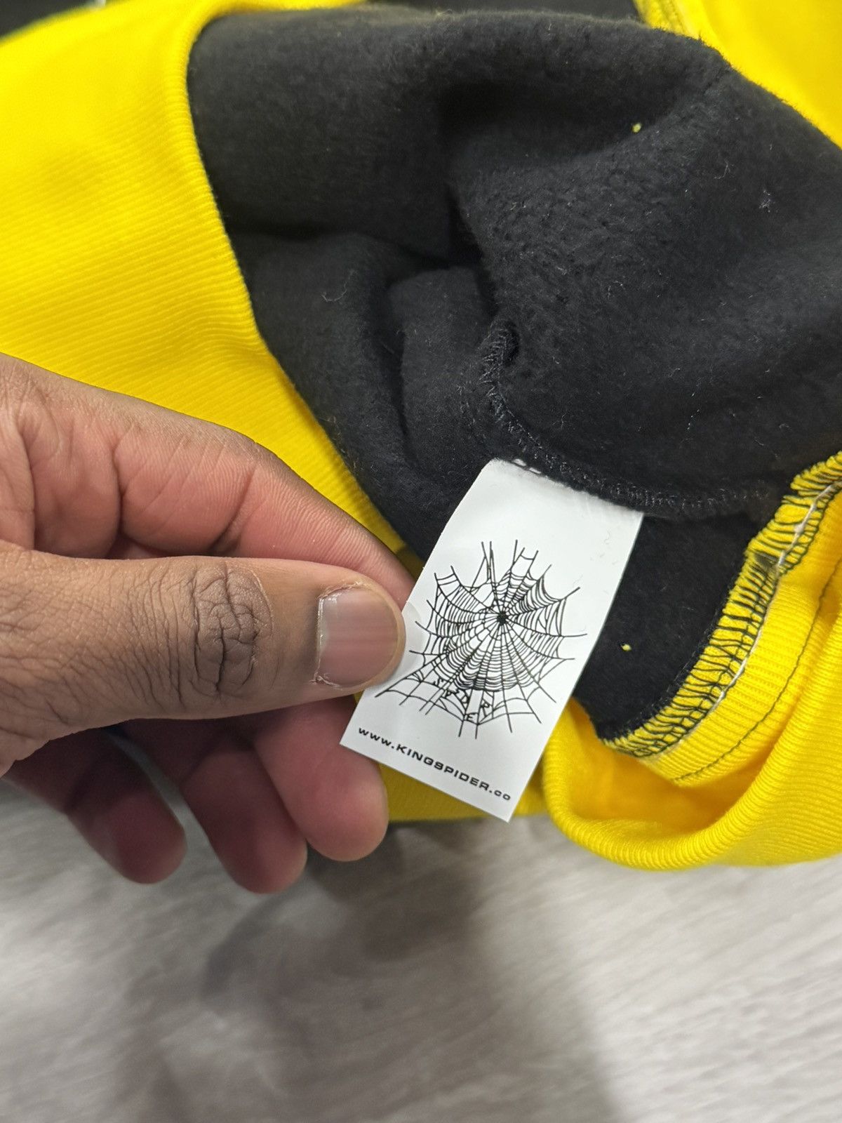 Sp5der Sp5der T&F Zip Hoodie – Black / Yellow Size US XL / EU 56 / 4 - 6 Thumbnail