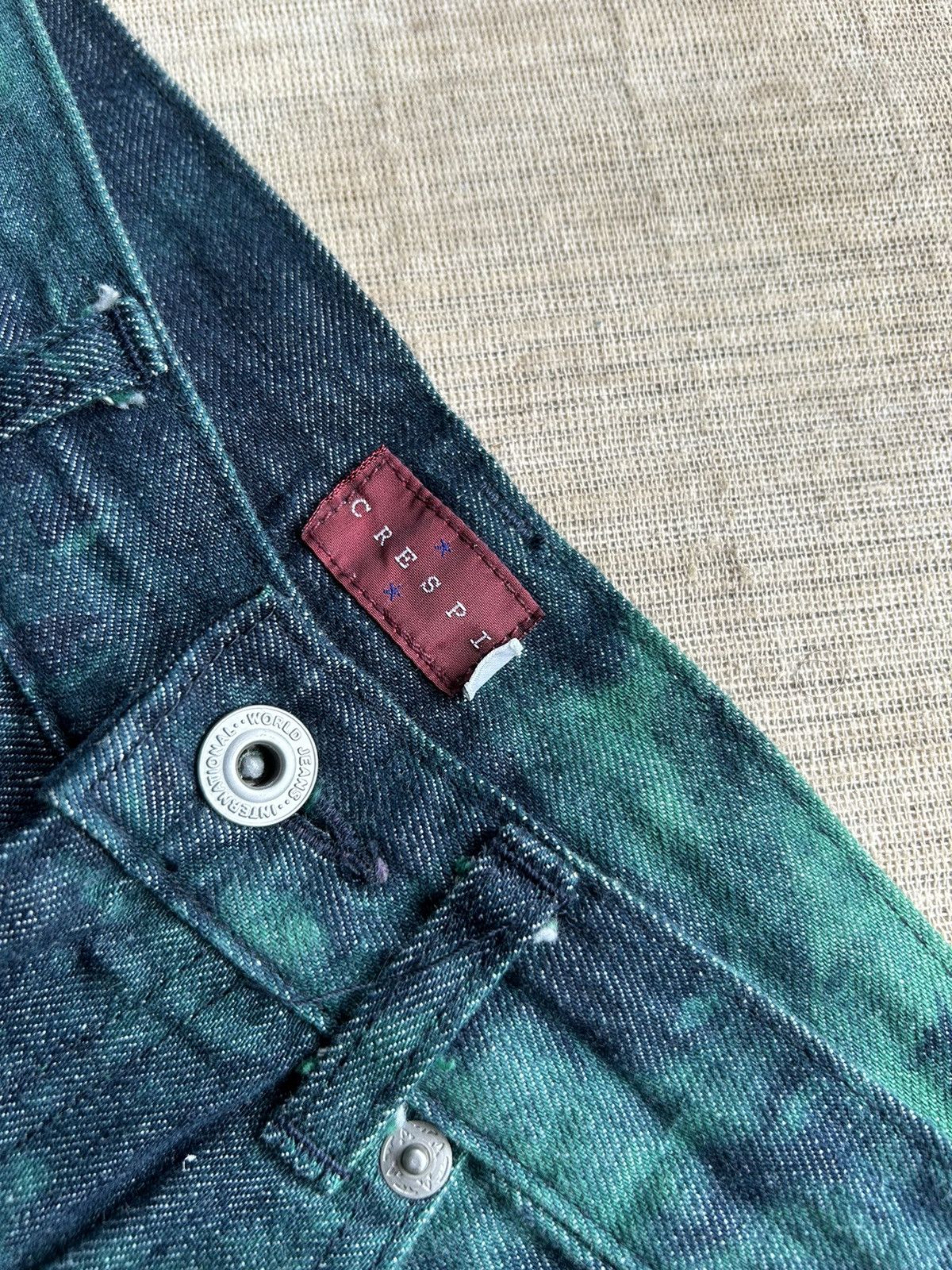 Japanese Brand × Kapital × Vintage Japanese Brand Crespi Rare design Jeans ☠️ Size US 27 - 6 Thumbnail