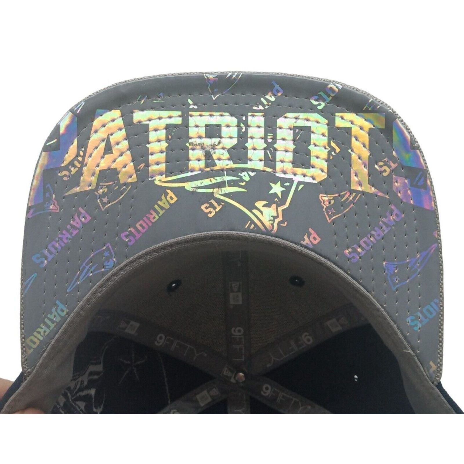New Era Patriots 59 Fifty Snap Back Super Bowl 51 Patch Cap Hologram Size ONE SIZE - 11 Thumbnail