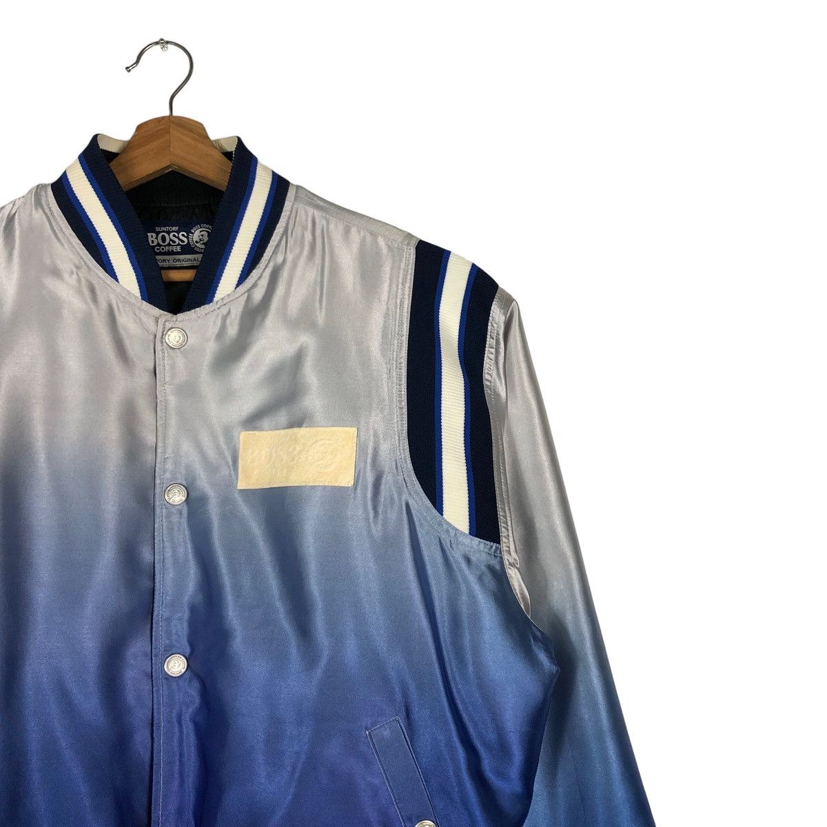 Japanese Brand 🔥Vintage Bomber Jacket Satin Sukajan Suntory Coffee Boss Size US M / EU 48-50 / 2 - 7 Thumbnail