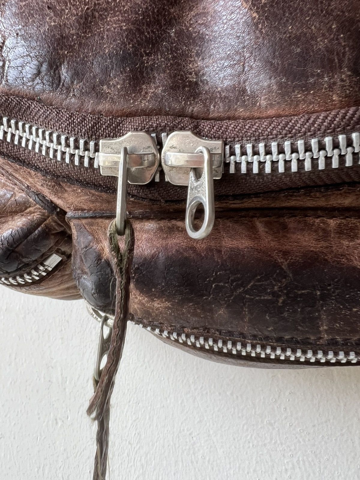 Avirex Vintage 2000s Avirex Distress Patina Leather Cargo Chest Bag Size ONE SIZE - 20 Thumbnail