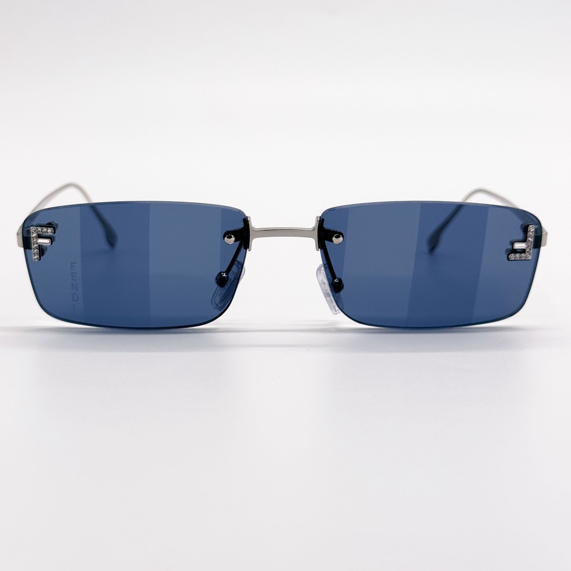 Fendi NEW FE4172US 16X BLUE SILVER UNISEX SUNGLASSES FENDI FE4172U Size ONE SIZE - 2 Thumbnail