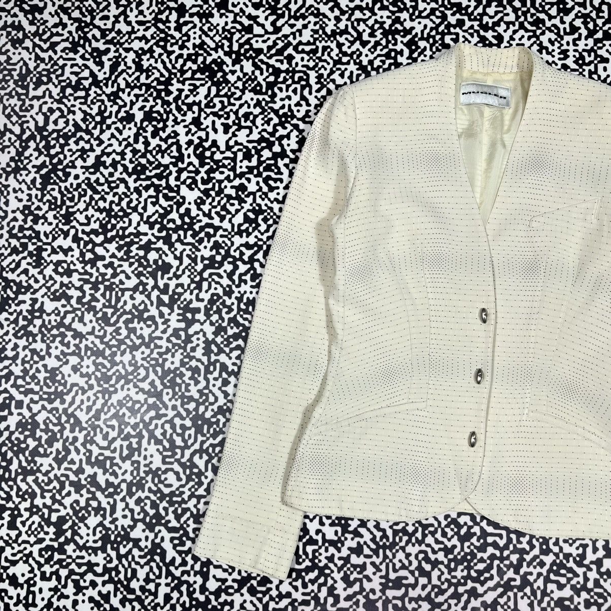 Mugler Vintage Y2K MUGLER Mini Dot Pattern Luxury Classic Blazer Size M / US 6-8 / IT 42-44 - 4 Thumbnail